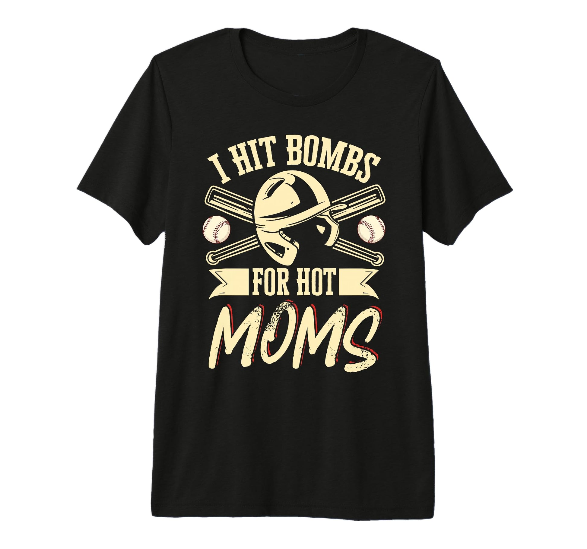 I Hit Bombs Hot Moms Baseball Tri T-Shirt - Custom Art Print Men Women - T-Shirt, Sweatshirt, Hoodie