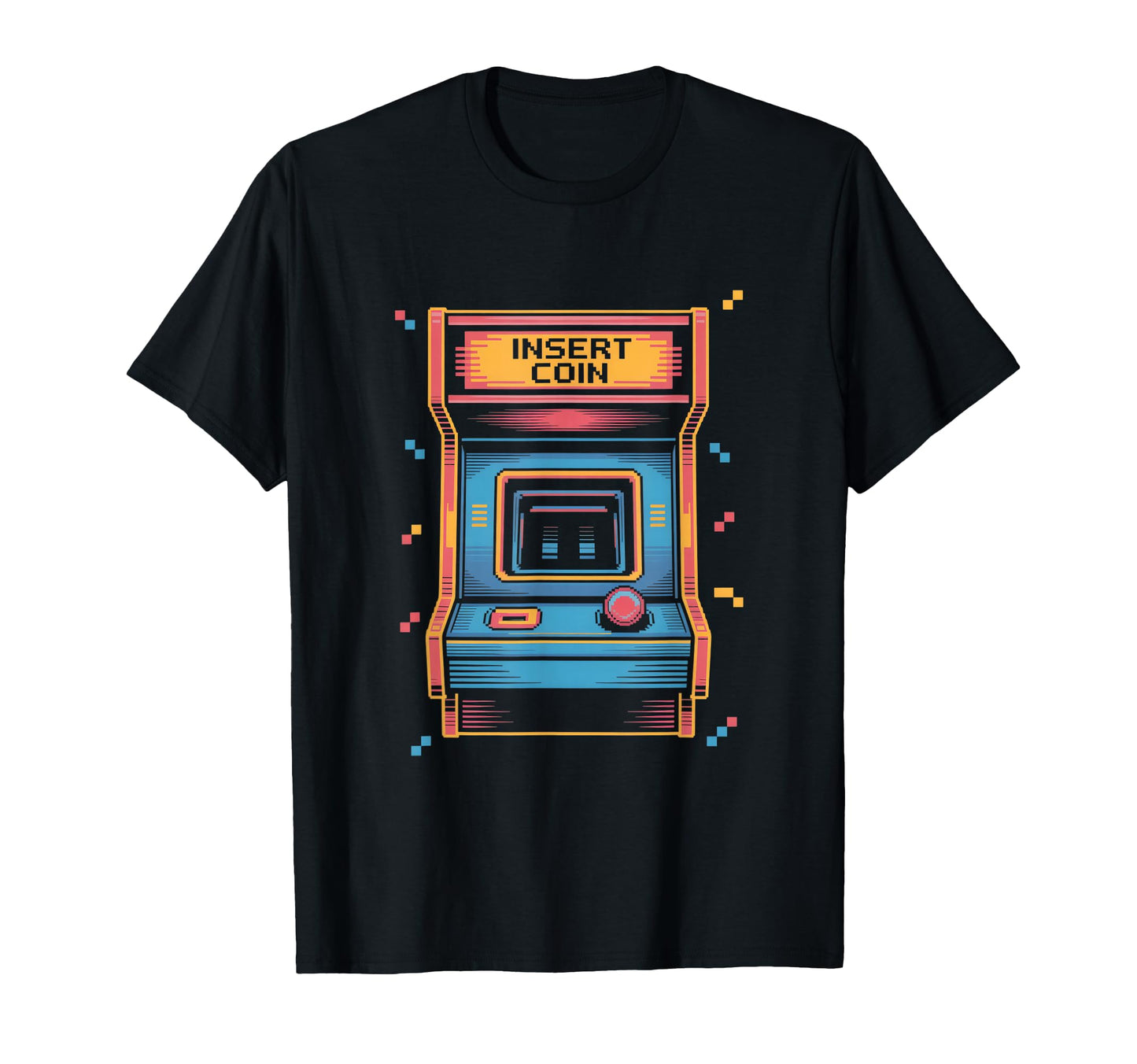Insert Coin Arcade Cabinet T-Shirt - Casual Everyday Wear for Adults - T-Shirt, Sweatshirt, Hoodie