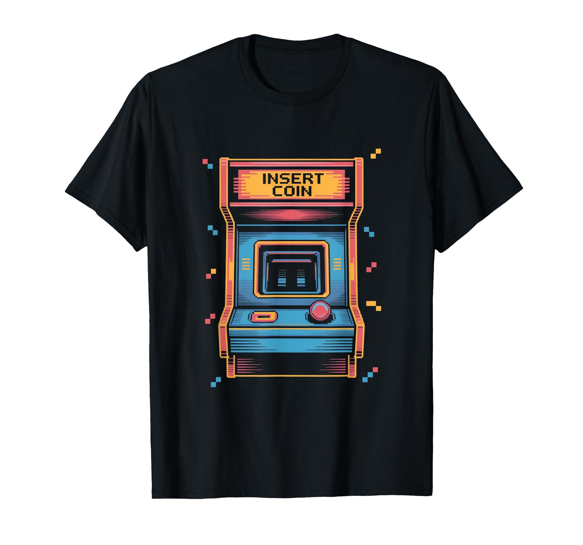 Insert Coin Arcade Cabinet T-Shirt - Casual Everyday Wear for Adults - T-Shirt, Sweatshirt, Hoodie