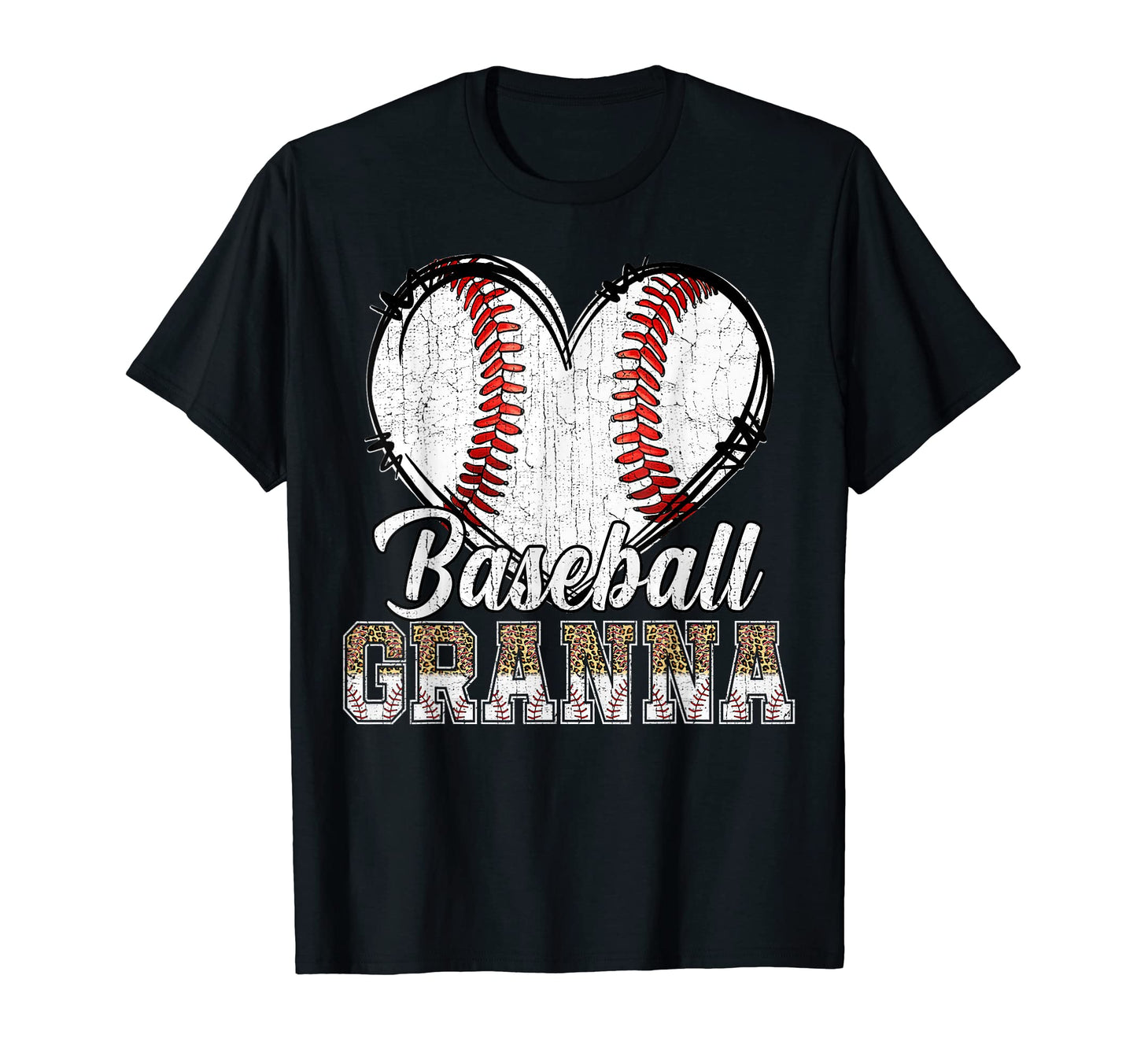 Softball Baseball Granna Heart T-Shirt - Streetwear Style for Adults - T-Shirt, Sweatshirt, Hoodie