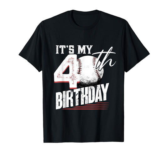 40 Years Old Baseball 40Th Birthday T-Shirt - Graphic Print Unisex - T-Shirt, Sweatshirt, Hoodie