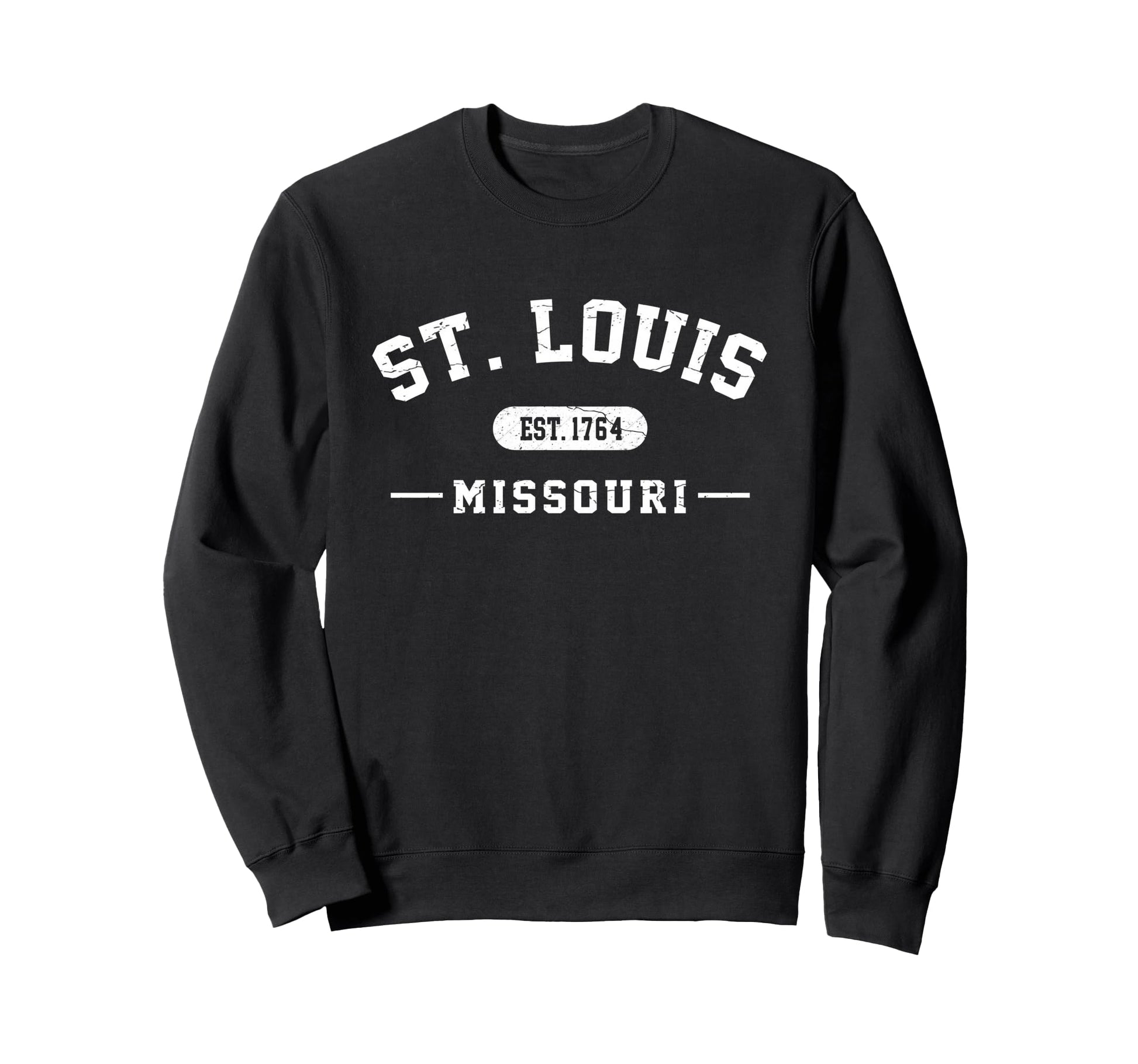 St Louis Missouri Est 1764 Athletic Sweatshirt - Graphic Print Unisex - T-Shirt, Sweatshirt, Hoodie