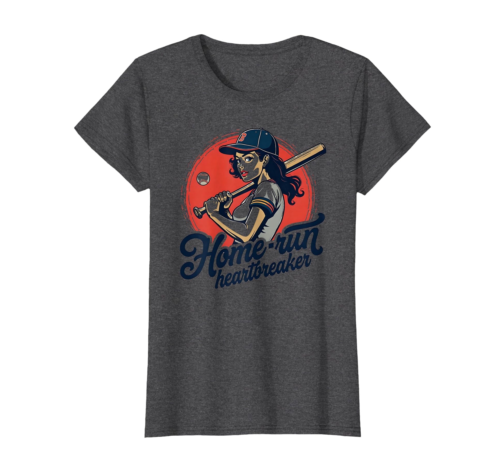 Home Run Heartbreaker Baseball T-Shirt - Custom Art Print for Adults - T-Shirt, Sweatshirt, Hoodie