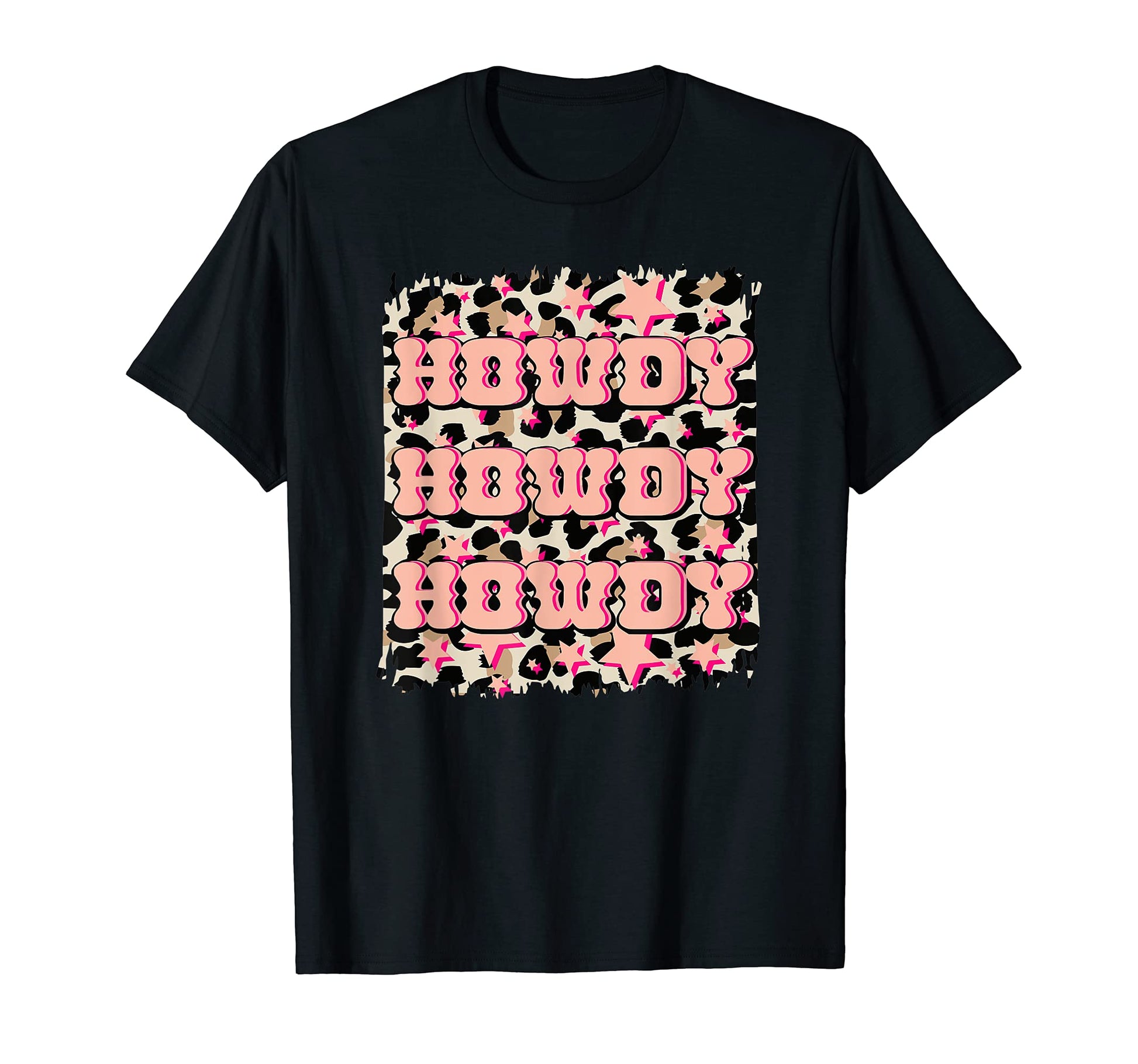 Howdy Rodeo Western Leopard Country T-Shirt - Novelty Apparel Men Women - T-Shirt, Sweatshirt, Hoodie