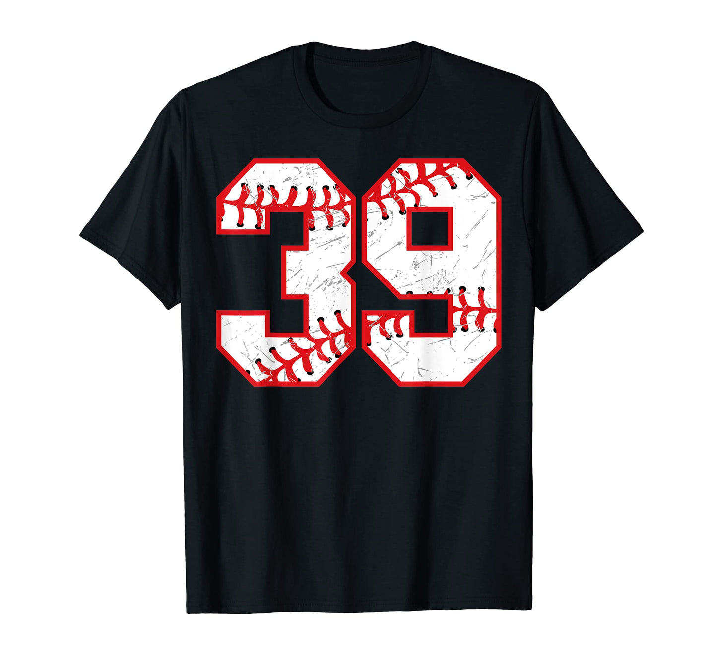 39 Birthday Baseball Theme Bday Party T-Shirt - Unique Graphic Men Women - T-Shirt, Sweatshirt, Hoodie