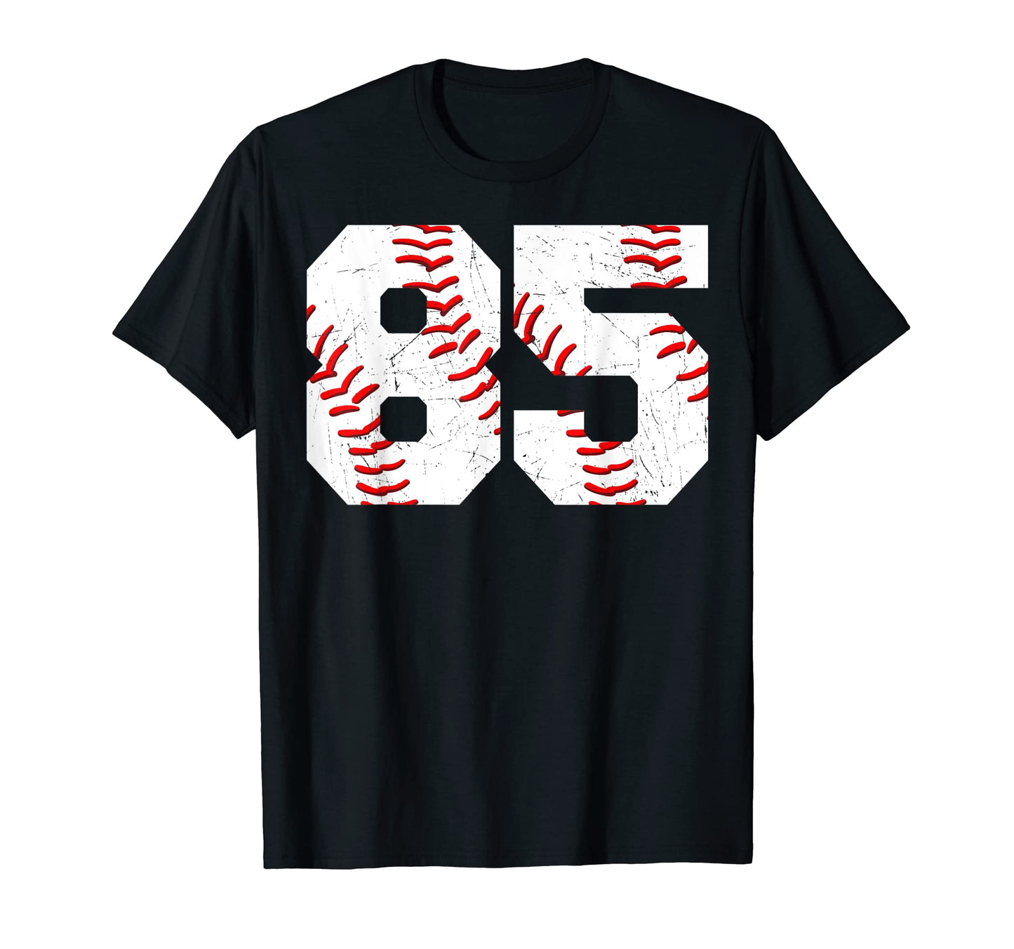85 Birthday Baseball Theme Bday T-Shirt - Aesthetic Graphic Men Women - T-Shirt, Sweatshirt, Hoodie