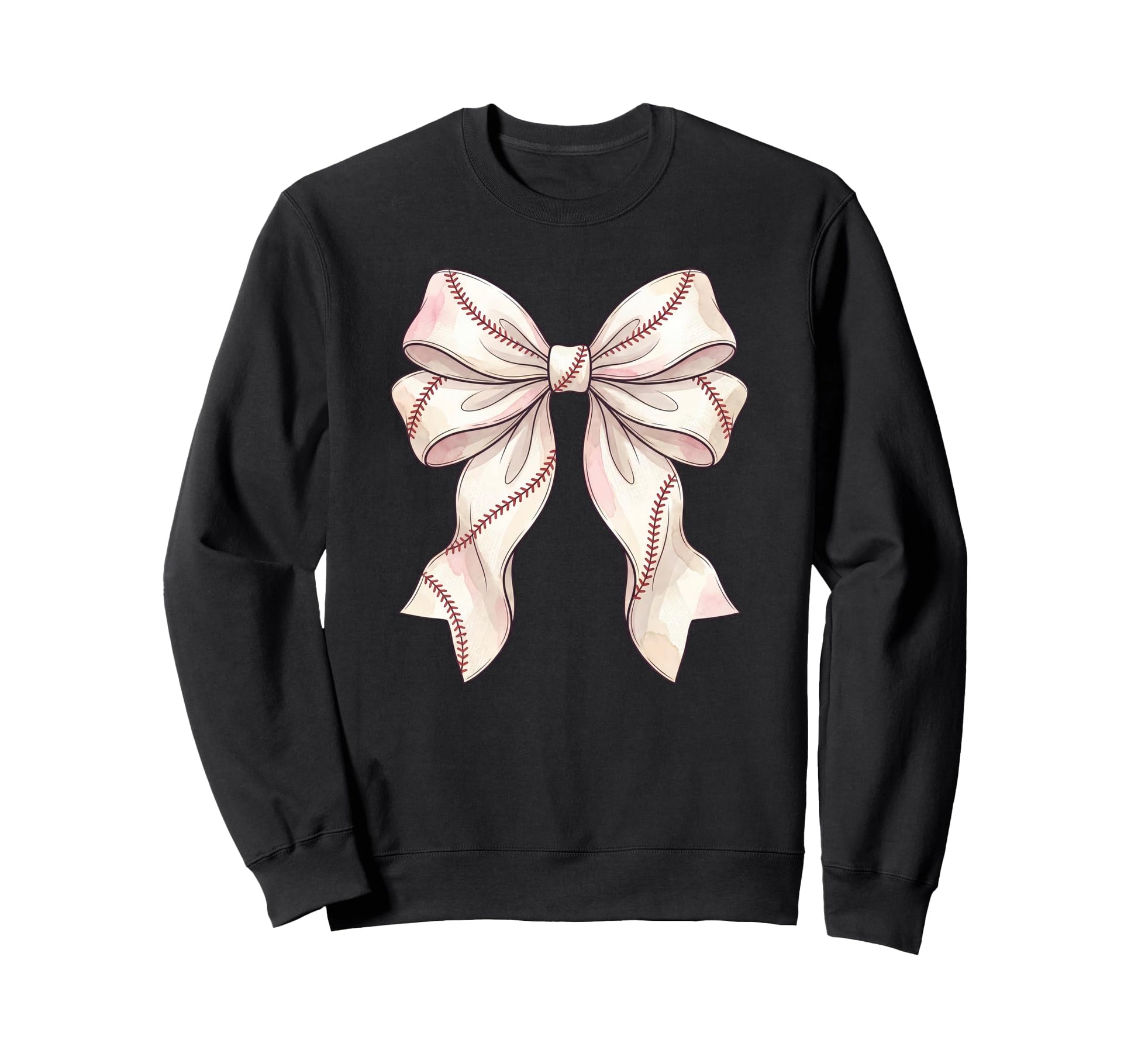 Baseball Coquette Bow Sweatshirt - Novelty Apparel for Adults - T-Shirt, Sweatshirt, Hoodie
