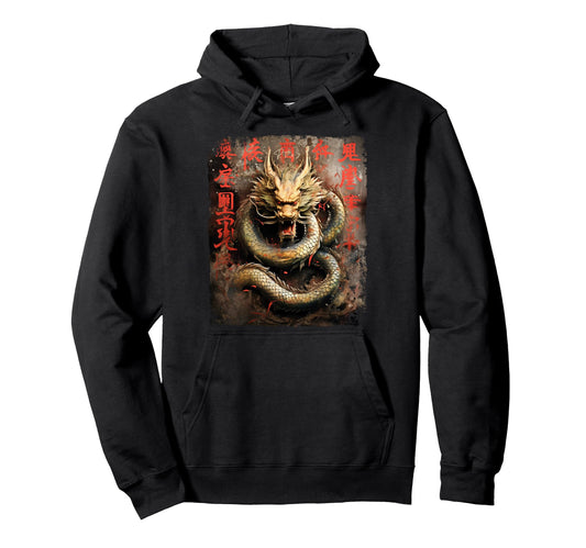 Aesthetic Dragon Streetwear Hoodie - Trendy Graphic for Adults - T-Shirt, Sweatshirt, Hoodie