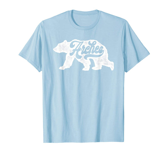 Arches National Park Bear 80S T-Shirt - Novelty Apparel for Adults - T-Shirt, Sweatshirt, Hoodie