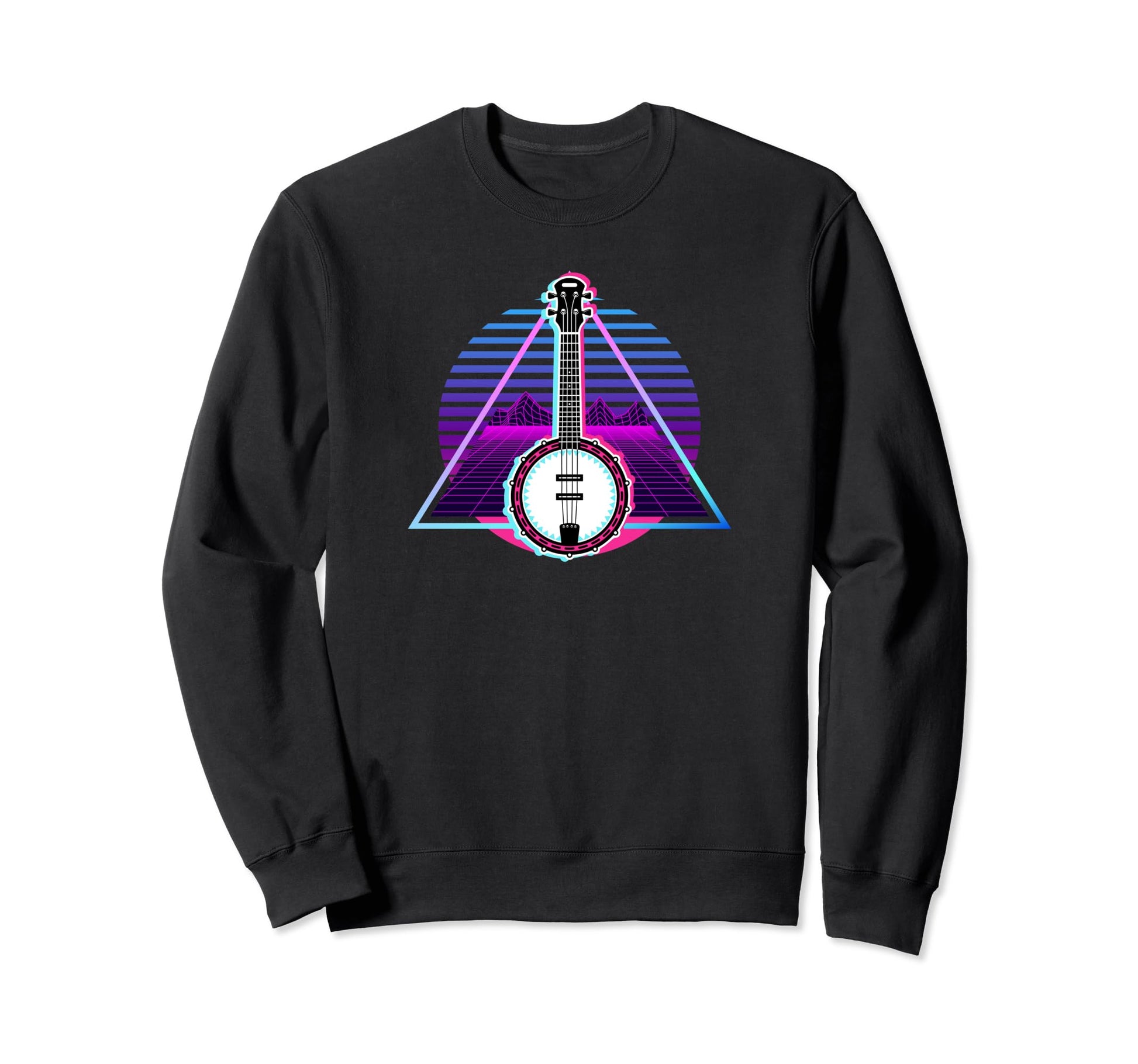 Nostalic 80S Futuristic Synthwave Sweatshirt - Novelty Apparel for Adults - T-Shirt, Sweatshirt, Hoodie