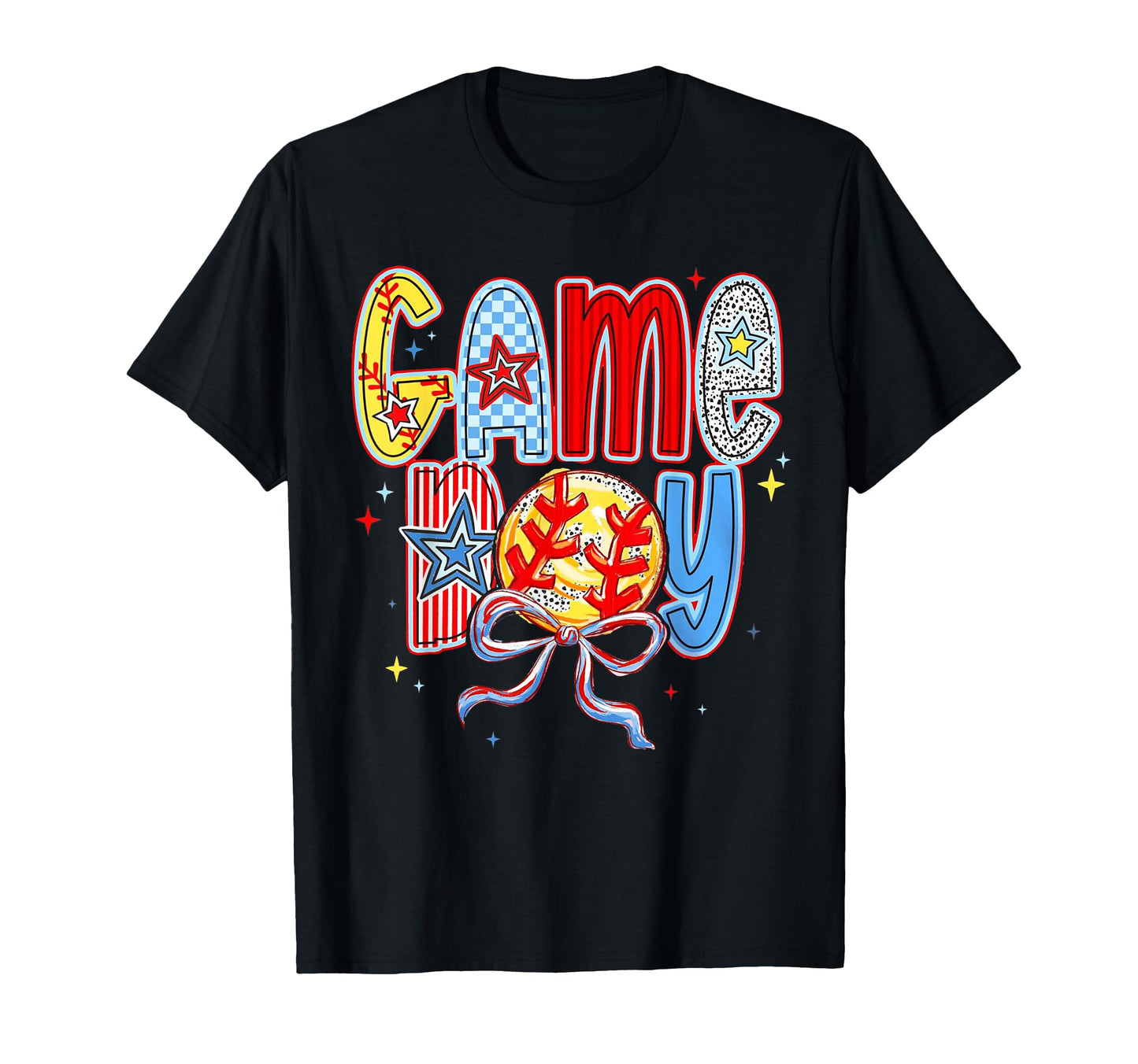 Baseball Coquette Bow Baseball Mom T-Shirt - Custom Art Print Unisex - T-Shirt, Sweatshirt, Hoodie