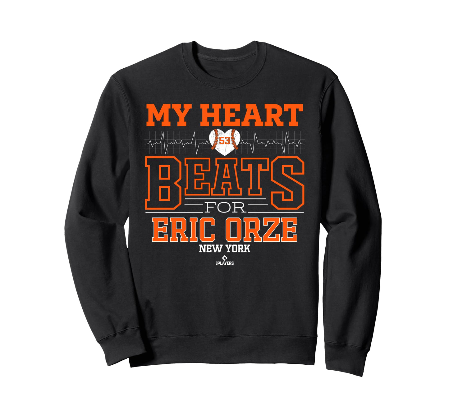 My Heart Beats Eric Orze New York Sweatshirt - Aesthetic Graphic Men Women - T-Shirt, Sweatshirt, Hoodie