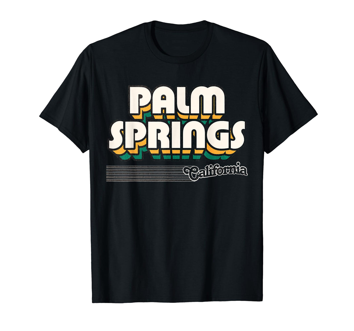 Palm Springs California Stripes T-Shirt - Trendy Graphic for Adults - T-Shirt, Sweatshirt, Hoodie