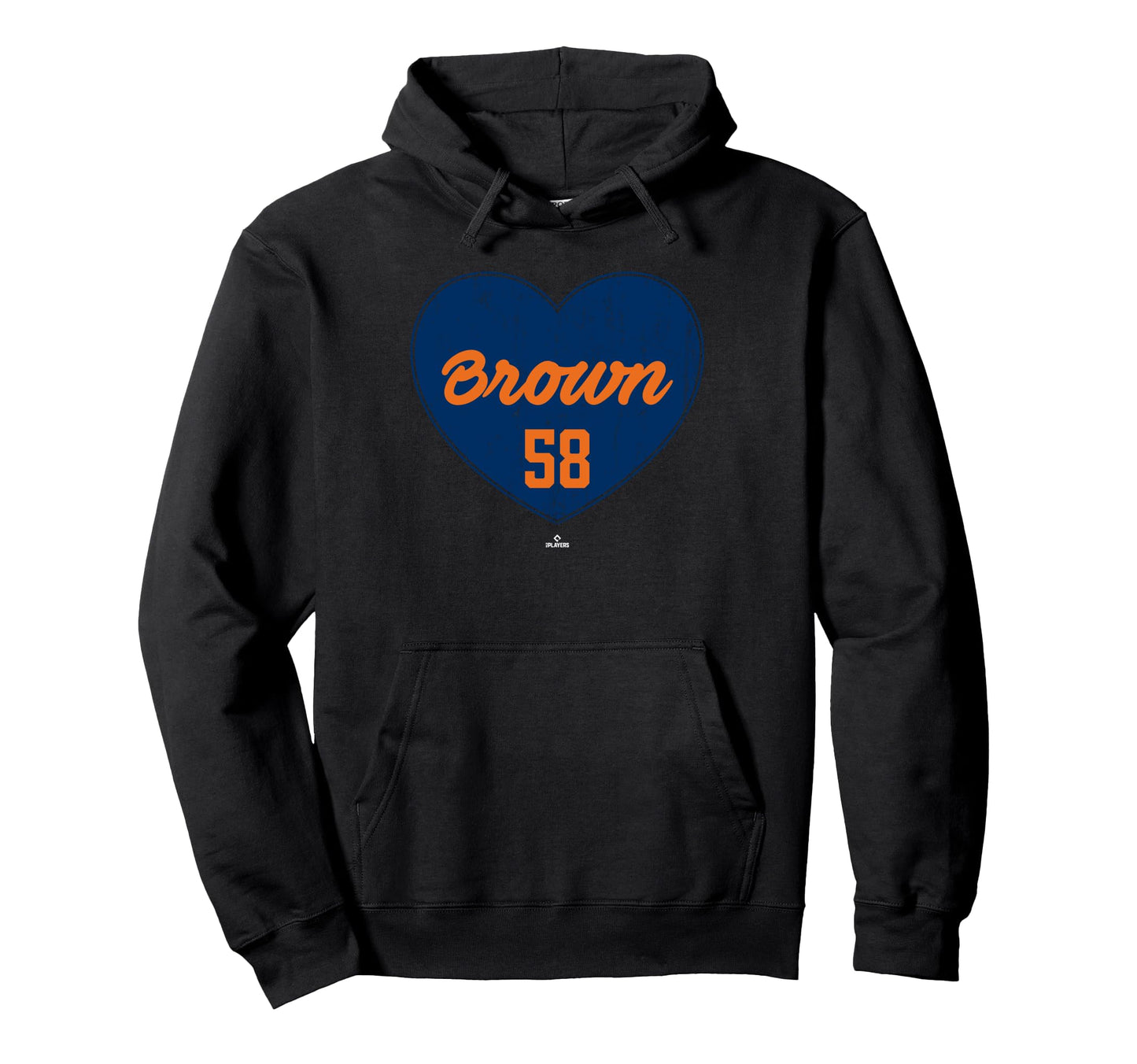 Distressed Heart Hunter Brown Hoodie - Fun Novelty Design for Adults - T-Shirt, Sweatshirt, Hoodie