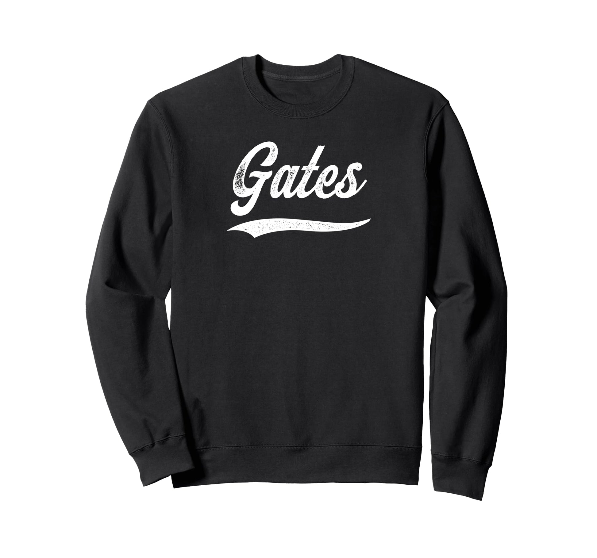 Distressed Script Evan Gates Sweatshirt - Aesthetic Graphic Men Women - T-Shirt, Sweatshirt, Hoodie