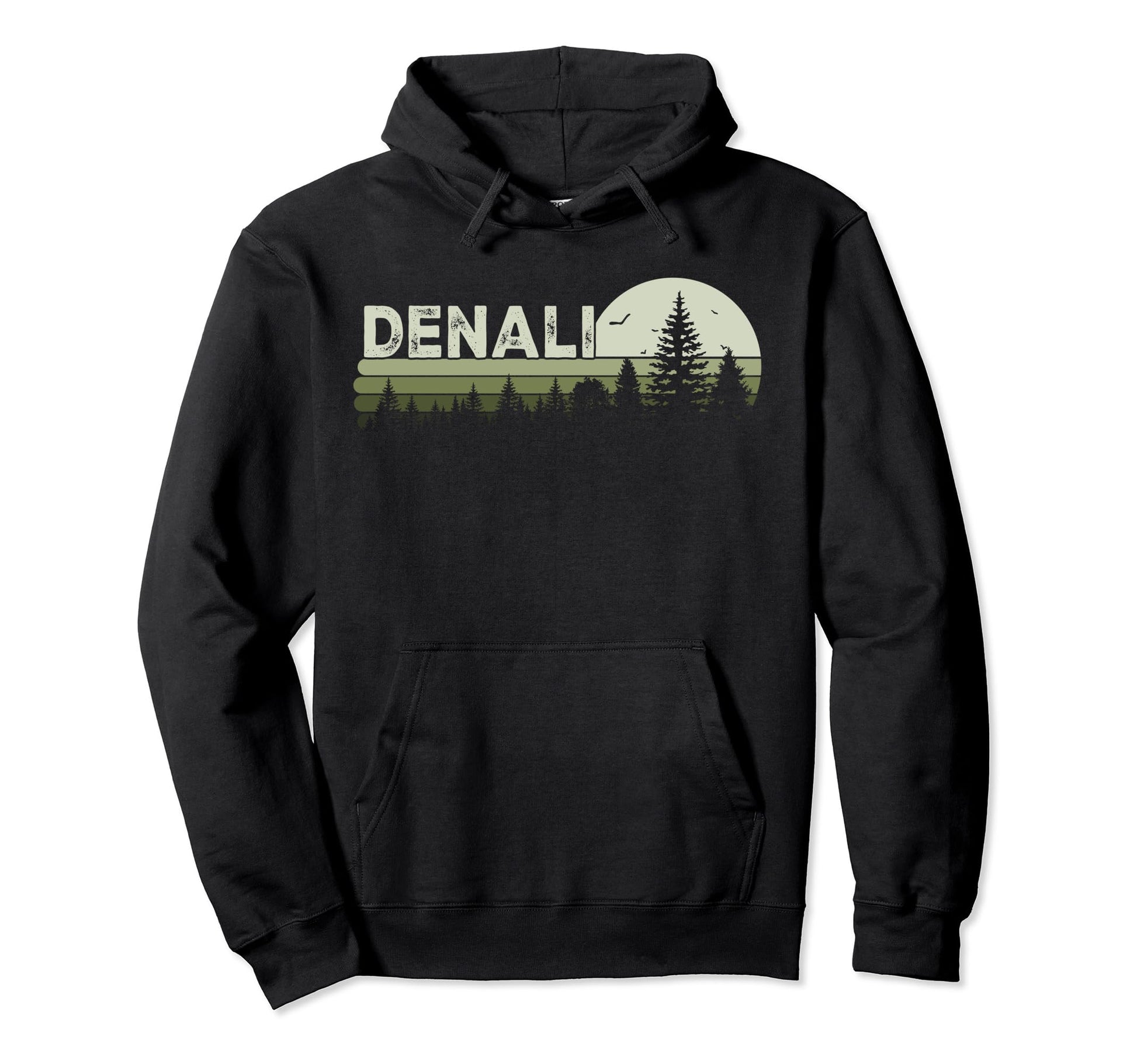 Denali National Park Hiking Nature Hoodie - Aesthetic Graphic Men Women - T-Shirt, Sweatshirt, Hoodie