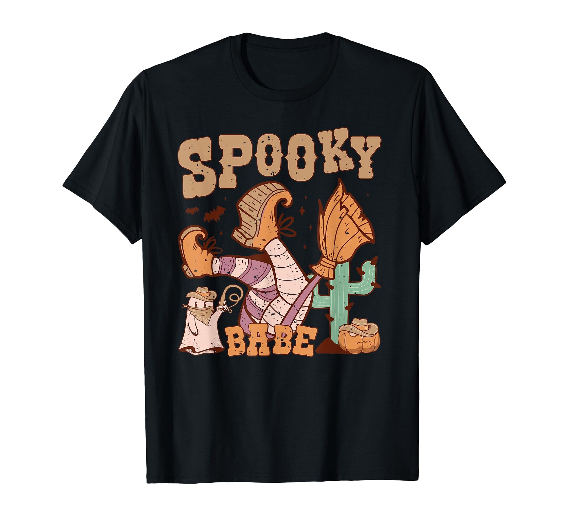 Spooky Babe Howdy Pumpkin Western T-Shirt - Trendy Graphic Men Women - T-Shirt, Sweatshirt, Hoodie