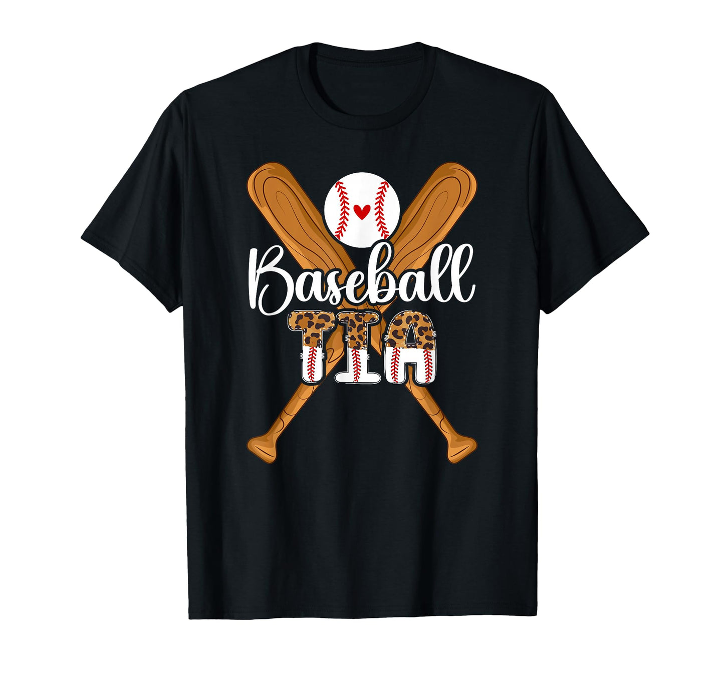 Baseball Tia Leopard Tia Baseball T-Shirt - Fun Novelty Design Men Women - T-Shirt, Sweatshirt, Hoodie