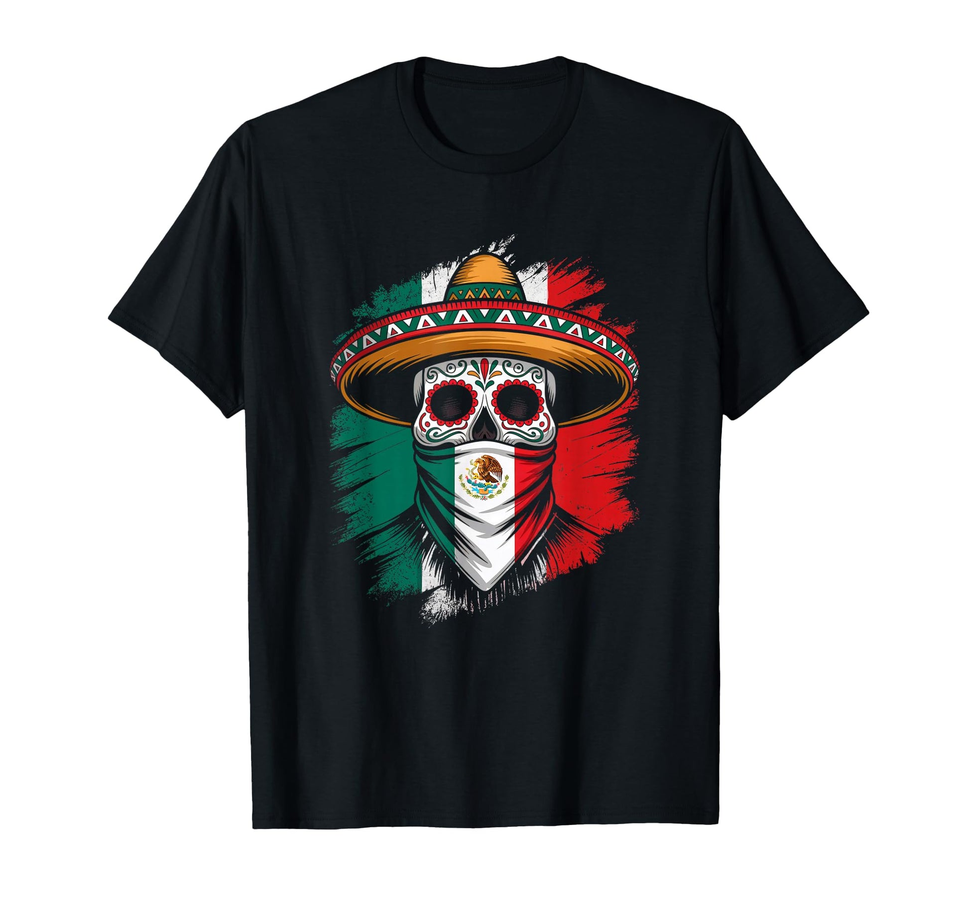 M Xico Mexico Skull Cinco De Mayo T-Shirt - Fun Novelty Design Men Women - T-Shirt, Sweatshirt, Hoodie