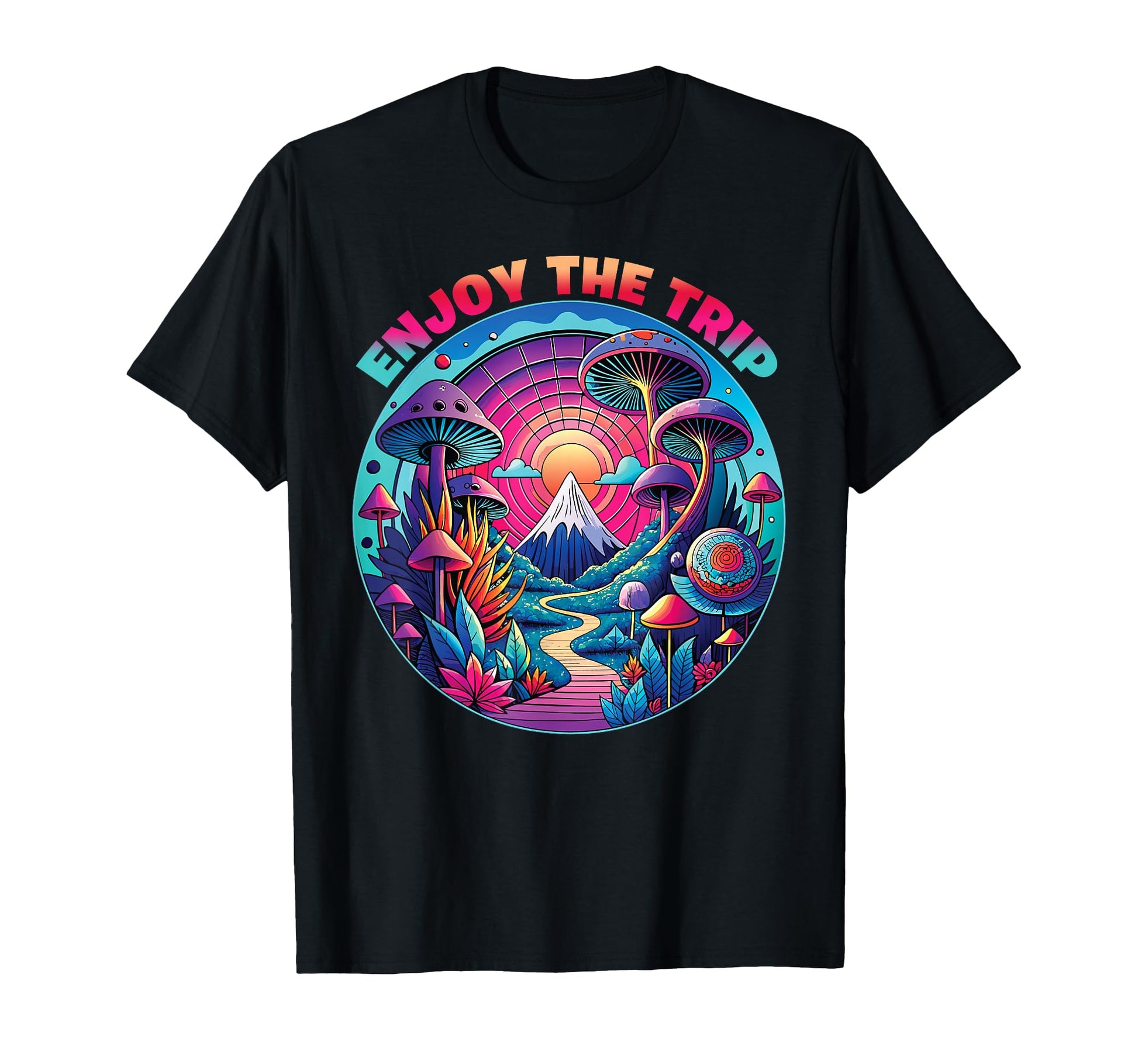 Magic Mushrooms Psychedelic Trip T-Shirt - Aesthetic Graphic Unisex - T-Shirt, Sweatshirt, Hoodie