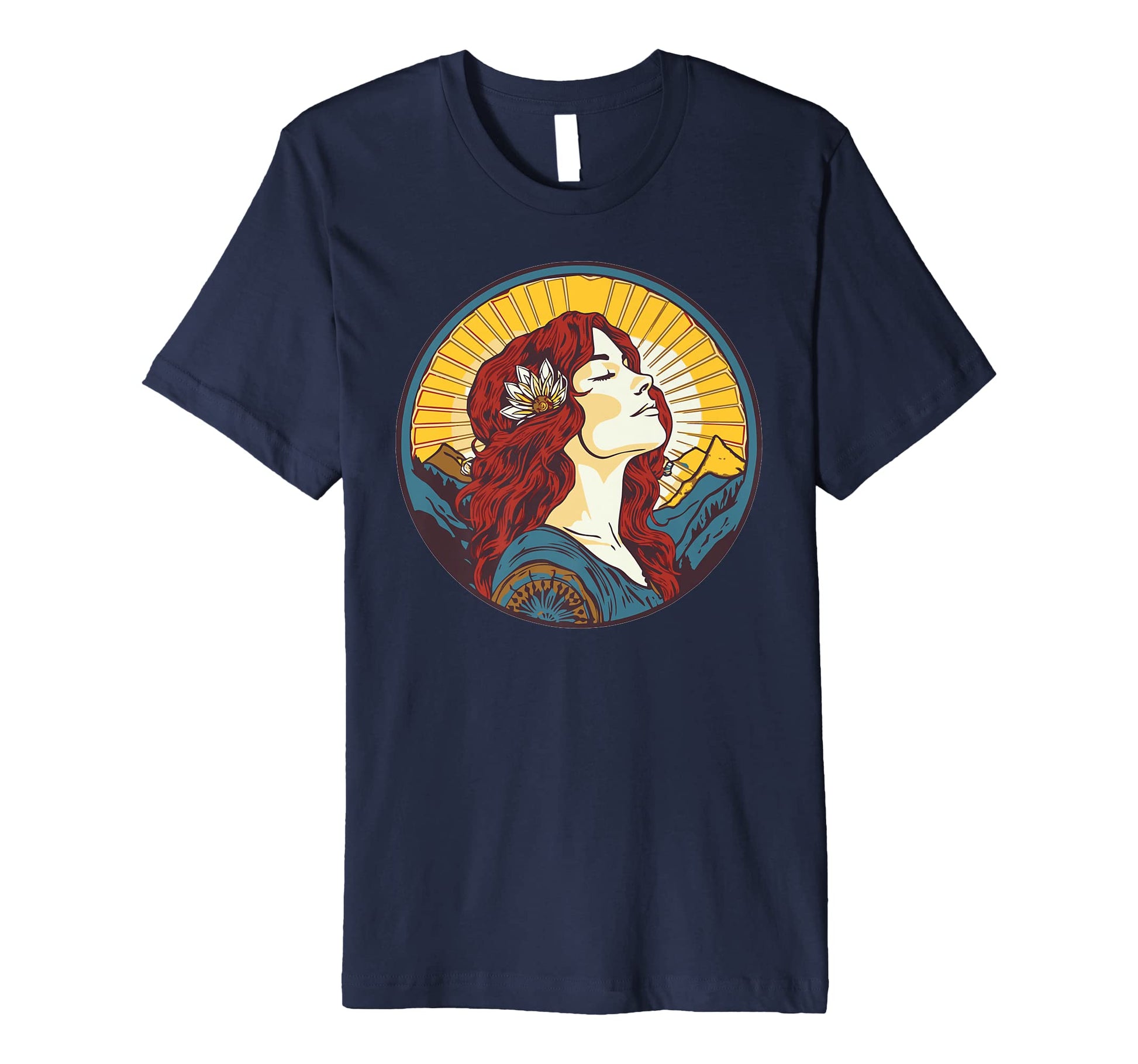 Groovy Mountain Mama Hippie 60S T-Shirt - Fun Novelty Design Men Women - T-Shirt, Sweatshirt, Hoodie