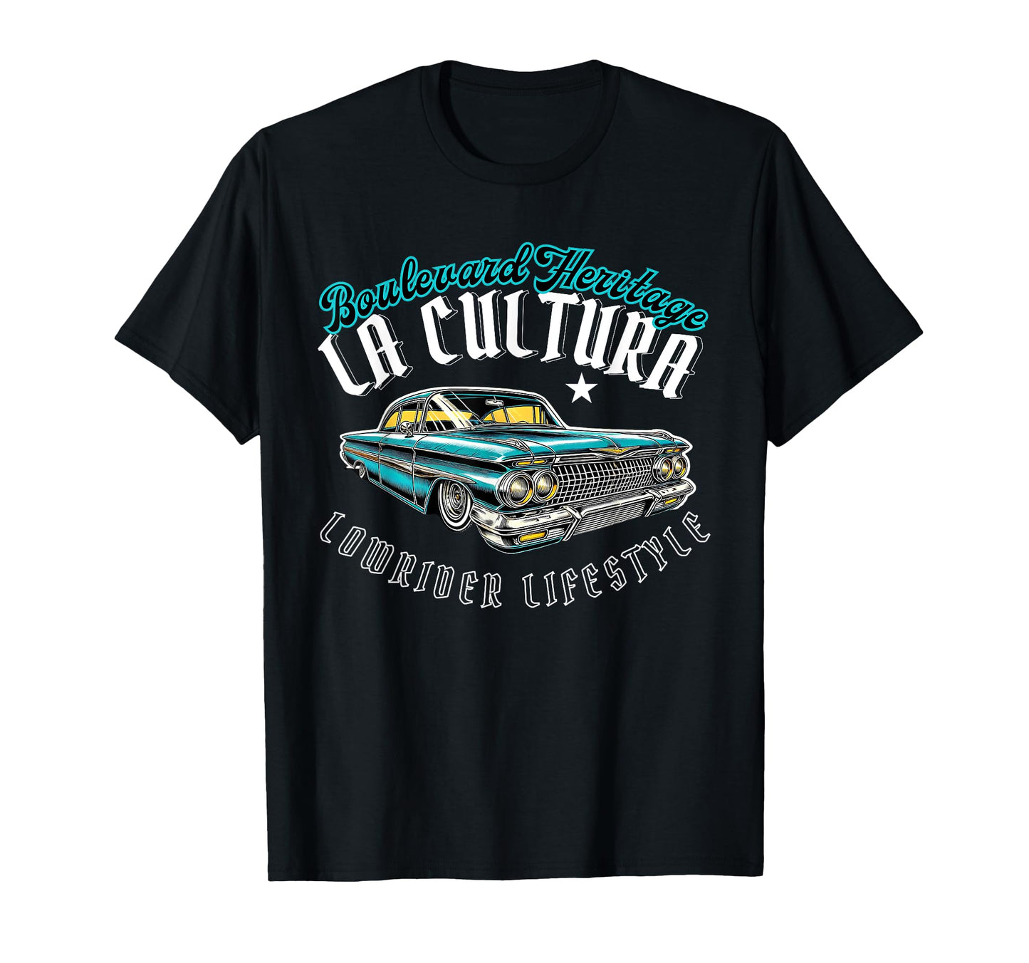 Chicano Mexican Culture Lowrider La T-Shirt - Aesthetic Graphic for Adults - T-Shirt, Sweatshirt, Hoodie