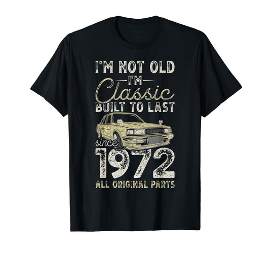 54Th Birthday Since 1972 Car 54 T-Shirt - Casual Everyday Wear for Adults - T-Shirt, Sweatshirt, Hoodie