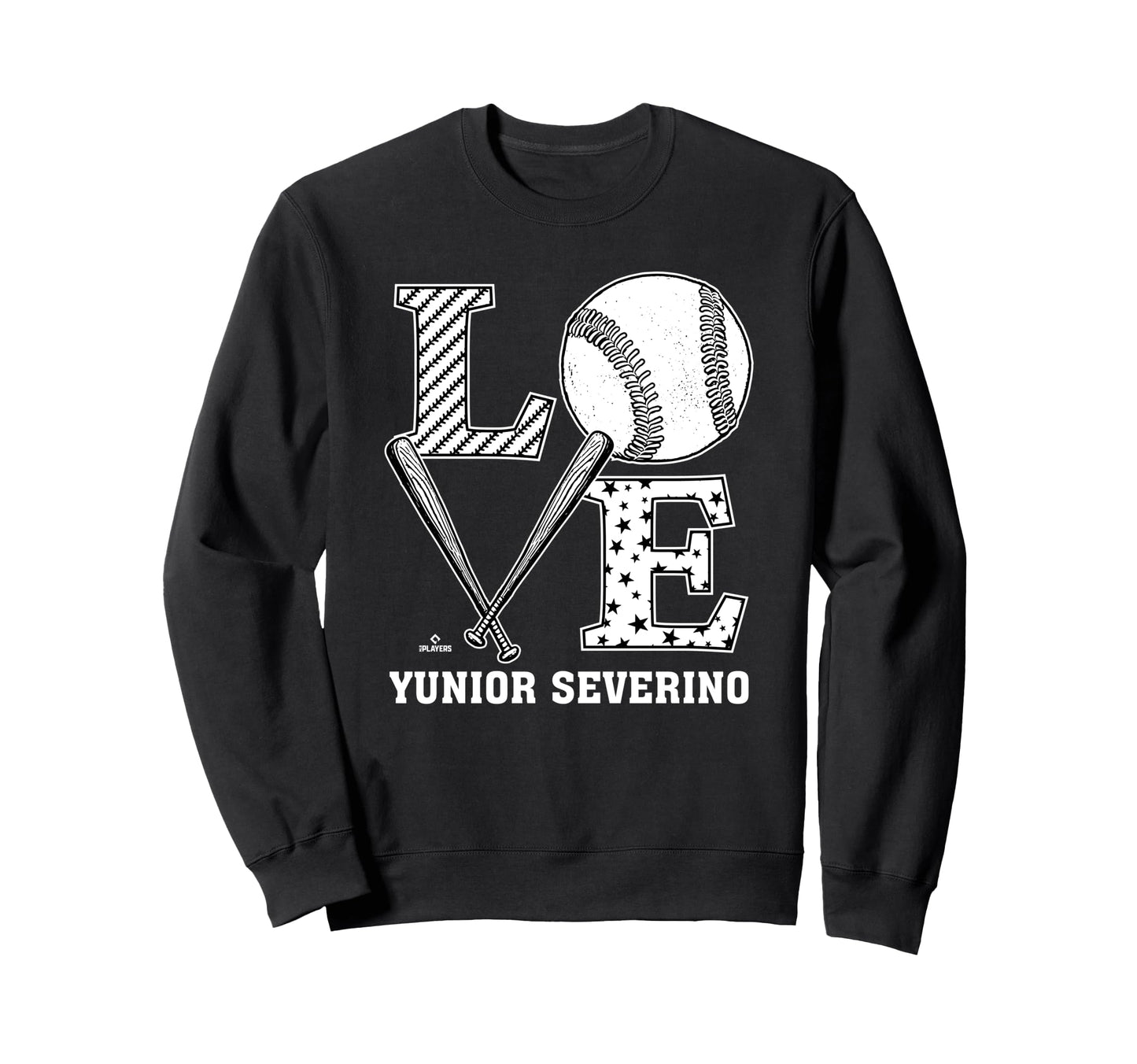 Distressed Baseball Love Yunior Sweatshirt - Unique Graphic for Adults - T-Shirt, Sweatshirt, Hoodie
