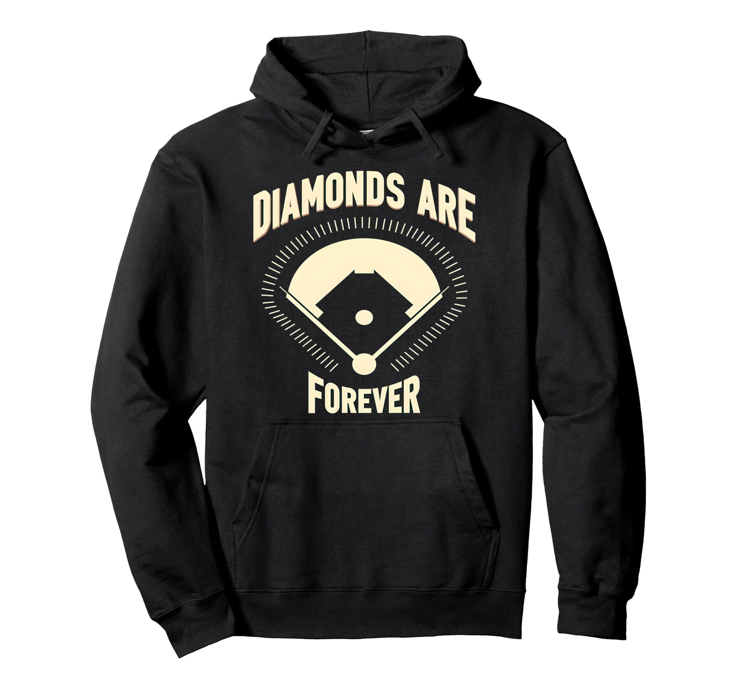 Diamonds Are Forever Softball Lover Hoodie - Unique Graphic Unisex - T-Shirt, Sweatshirt, Hoodie