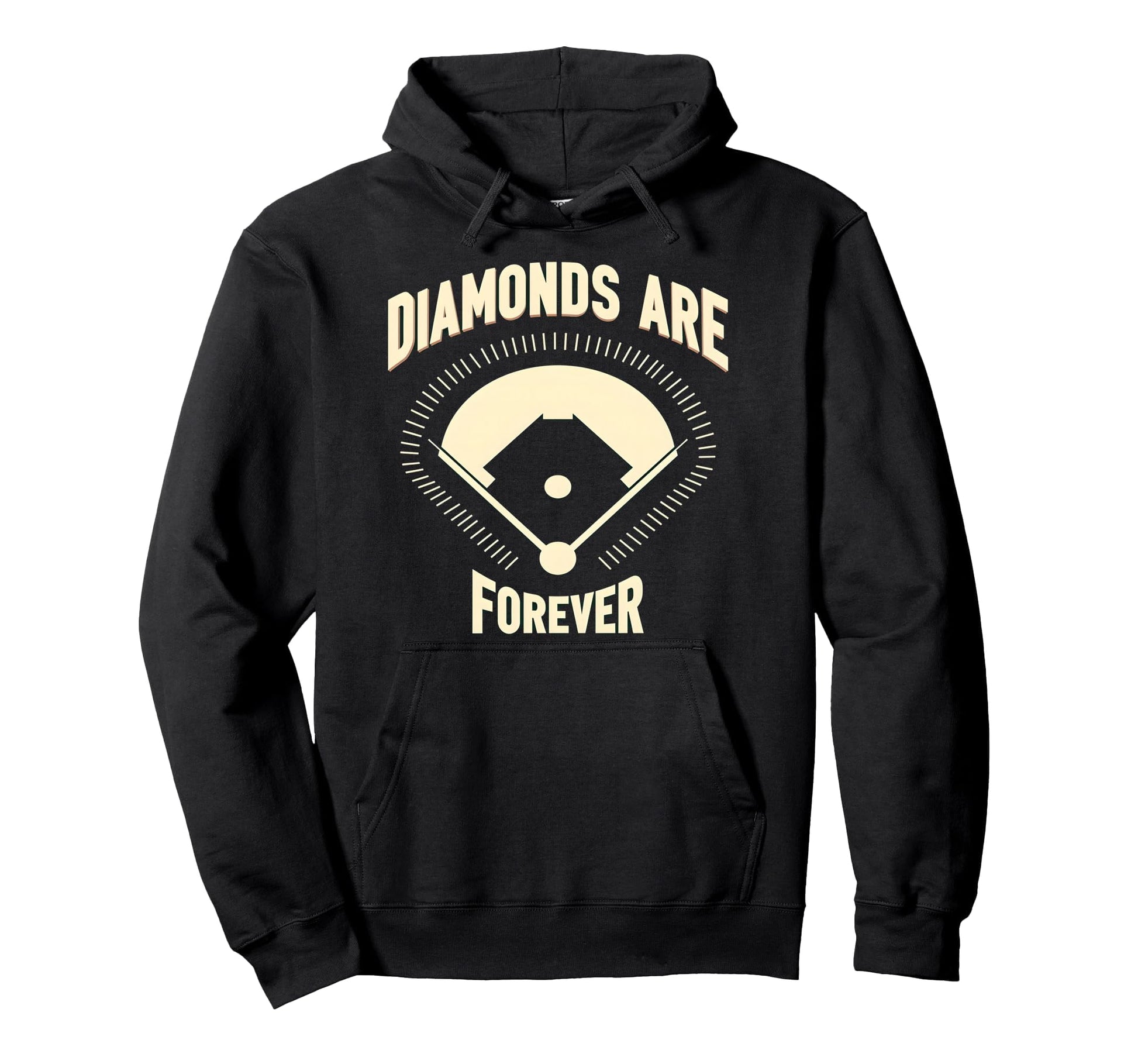 Diamonds Are Forever Softball Lover Hoodie - Unique Graphic Unisex - T-Shirt, Sweatshirt, Hoodie