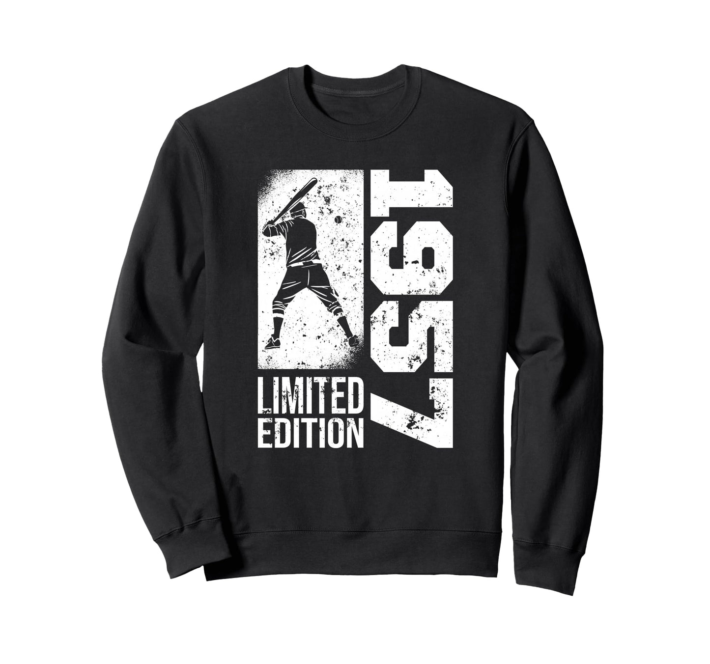 Baseball Player Born 1957 Birthday Sweatshirt - Graphic Print Unisex - T-Shirt, Sweatshirt, Hoodie