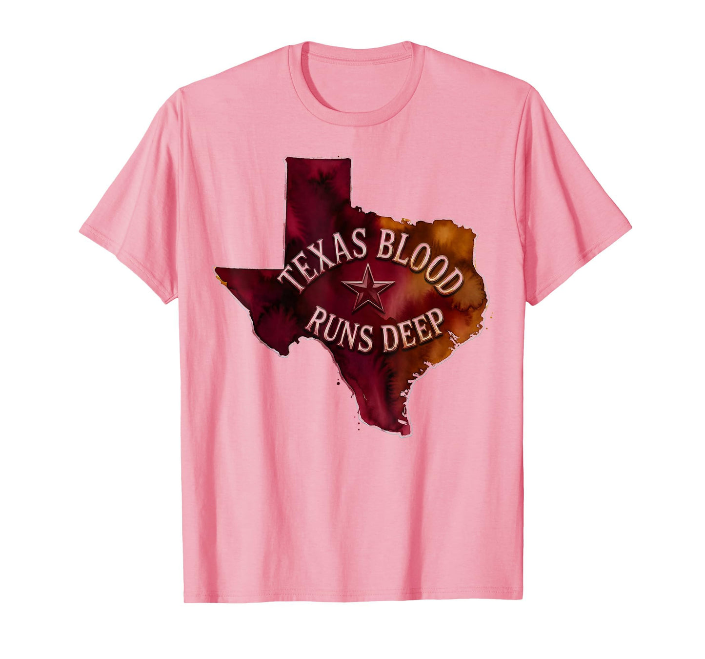 Texas Blood Runs Deep Lone Star T-Shirt - Minimalist Print for Adults - T-Shirt, Sweatshirt, Hoodie