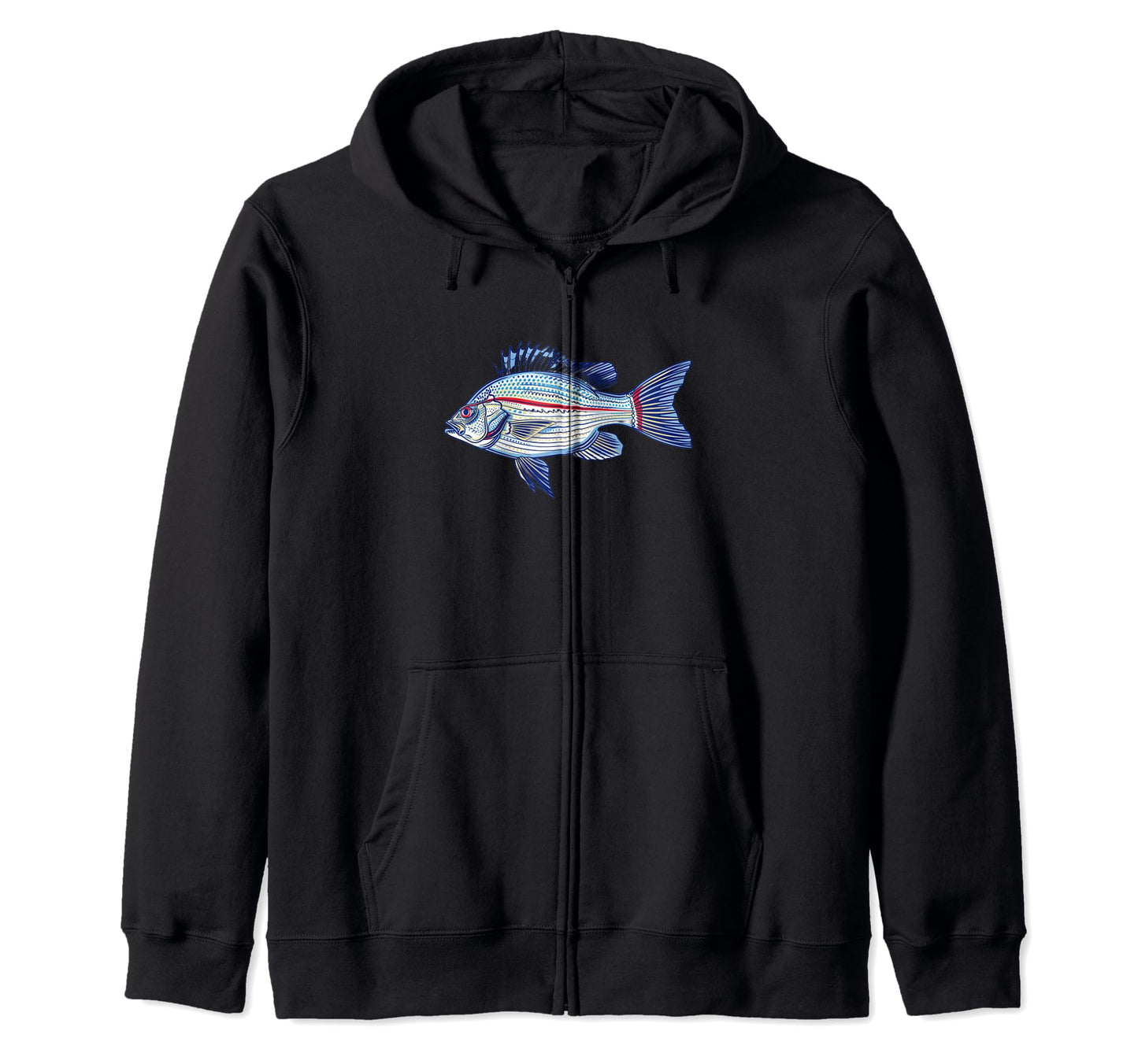 Atlantic Striped Bass Striper Linesider Hoodie - Novelty Apparel Unisex - T-Shirt, Sweatshirt, Hoodie