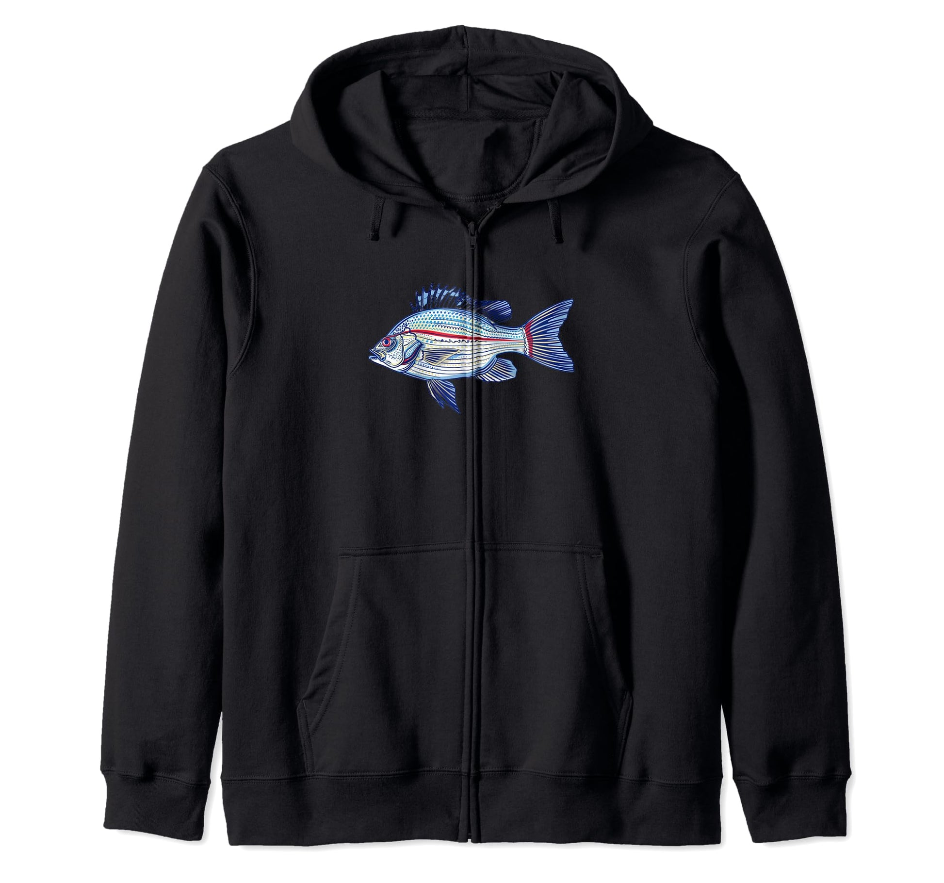 Atlantic Striped Bass Striper Linesider Hoodie - Novelty Apparel Unisex - T-Shirt, Sweatshirt, Hoodie