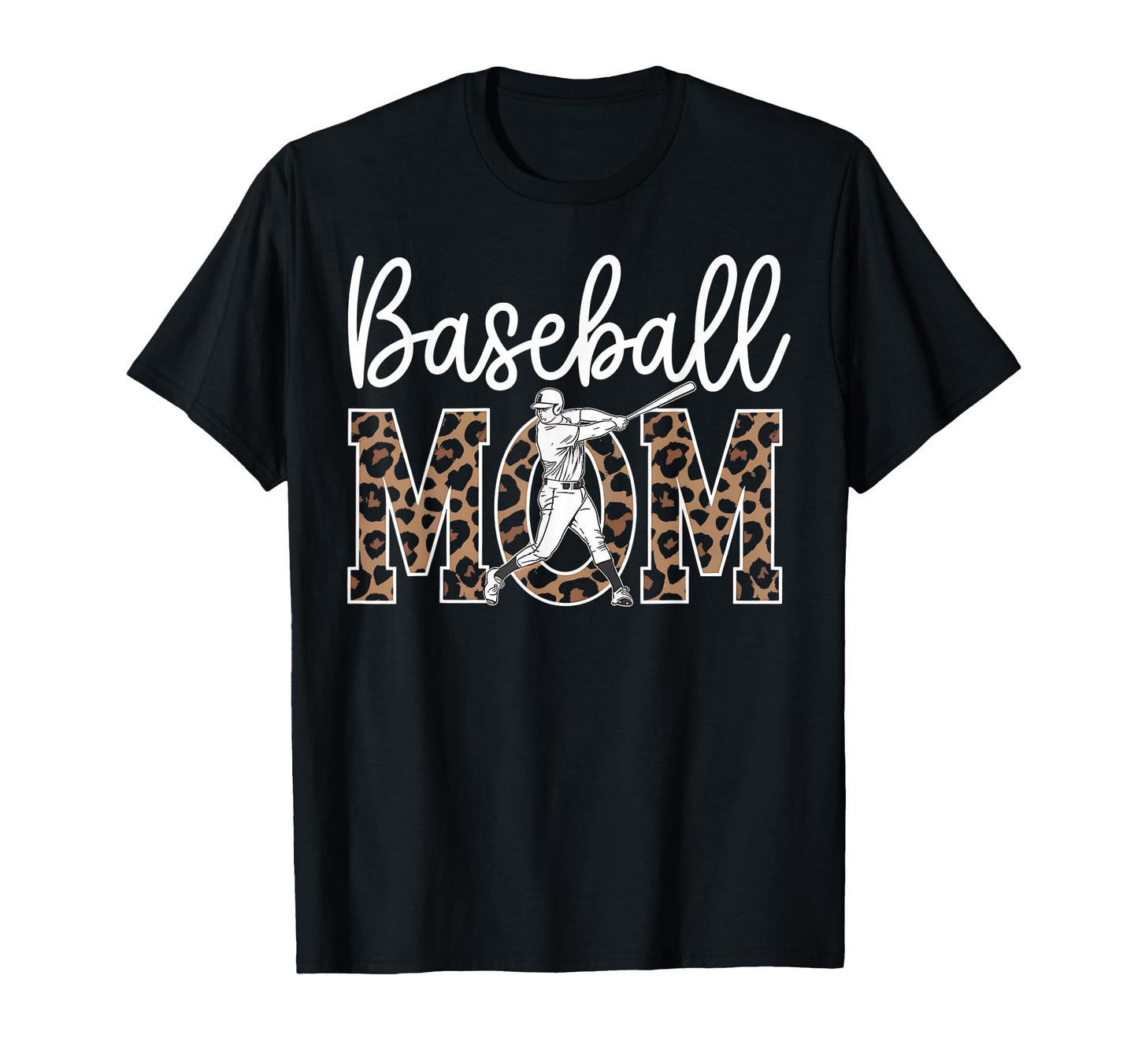 Baseball Mom Leopard Baseball Fans T-Shirt - Streetwear Style Men Women - T-Shirt, Sweatshirt, Hoodie