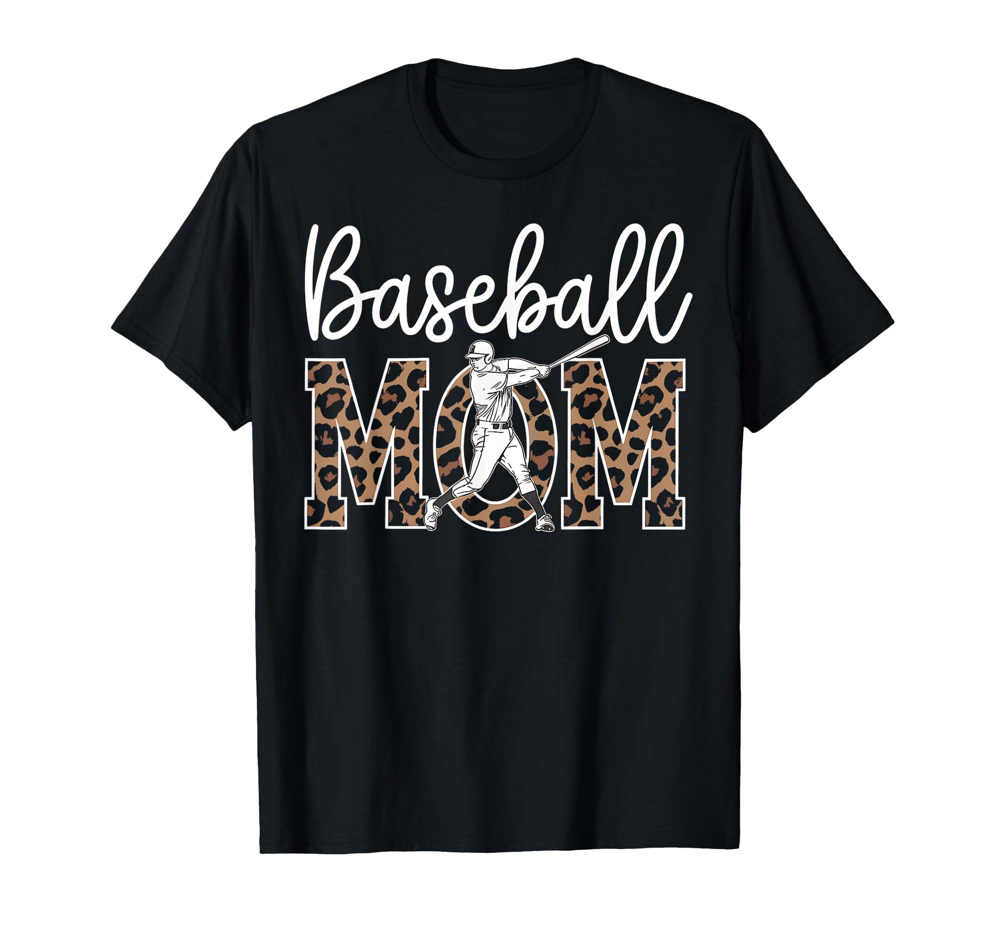 Baseball Mom Leopard Baseball Fans T-Shirt - Streetwear Style Men Women - T-Shirt, Sweatshirt, Hoodie