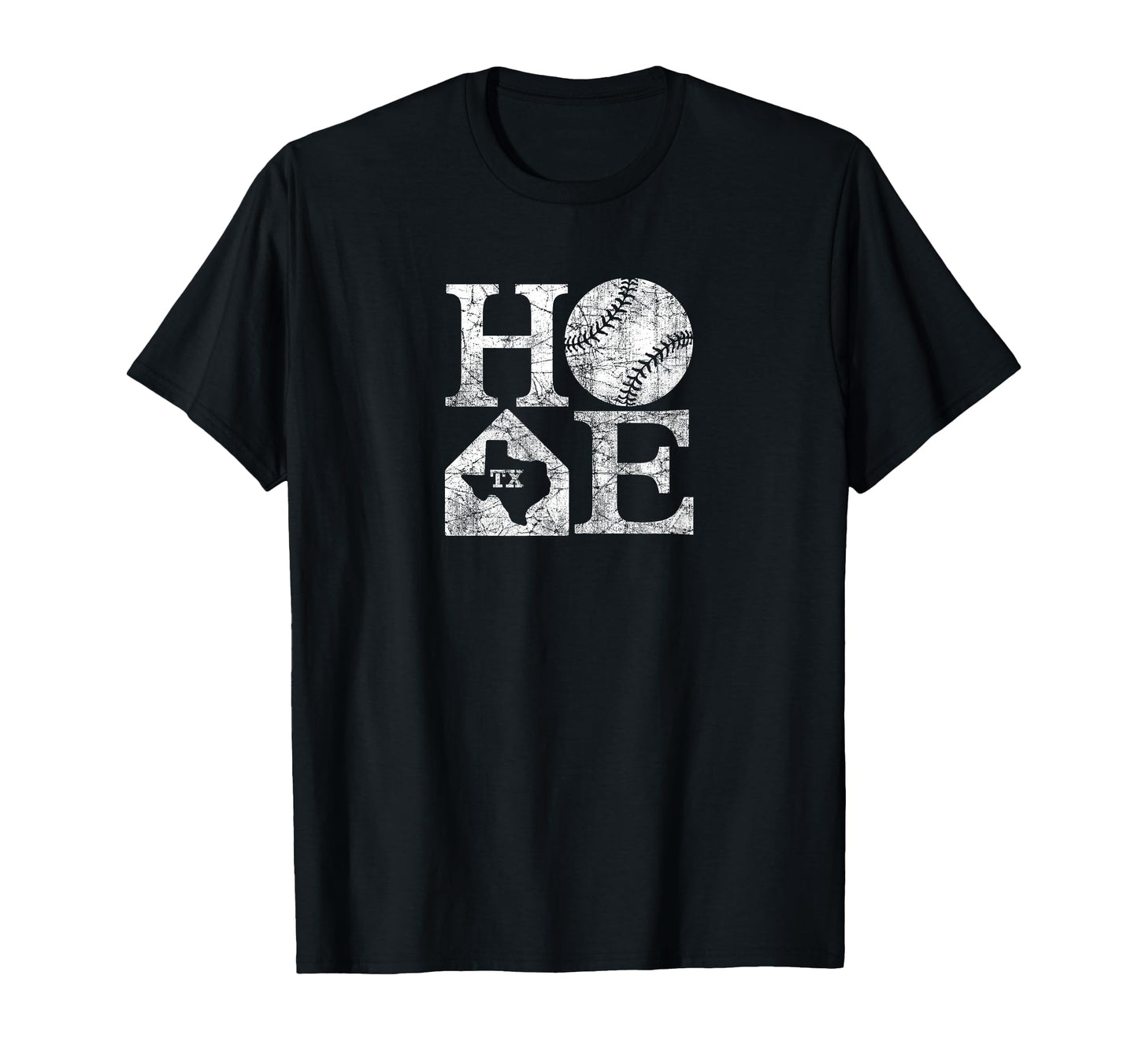 Texas Baseball Home Love State Map T-Shirt - Casual Everyday Wear Unisex - T-Shirt, Sweatshirt, Hoodie