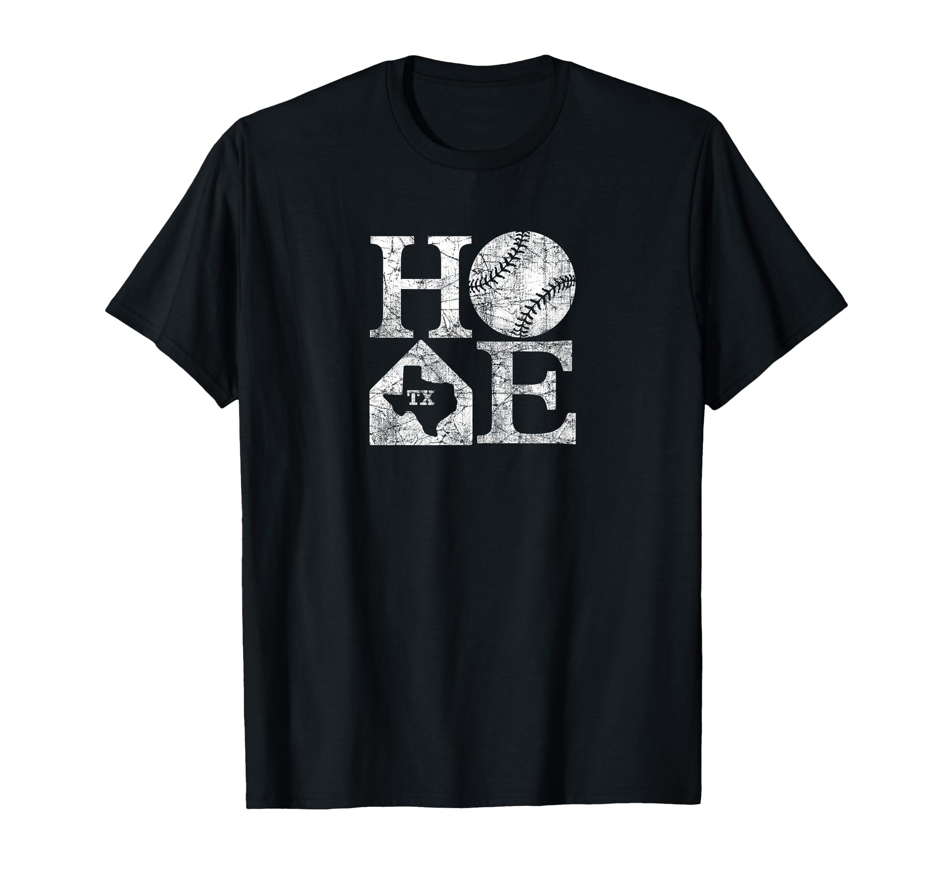 Texas Baseball Home Love State Map T-Shirt - Casual Everyday Wear Unisex - T-Shirt, Sweatshirt, Hoodie