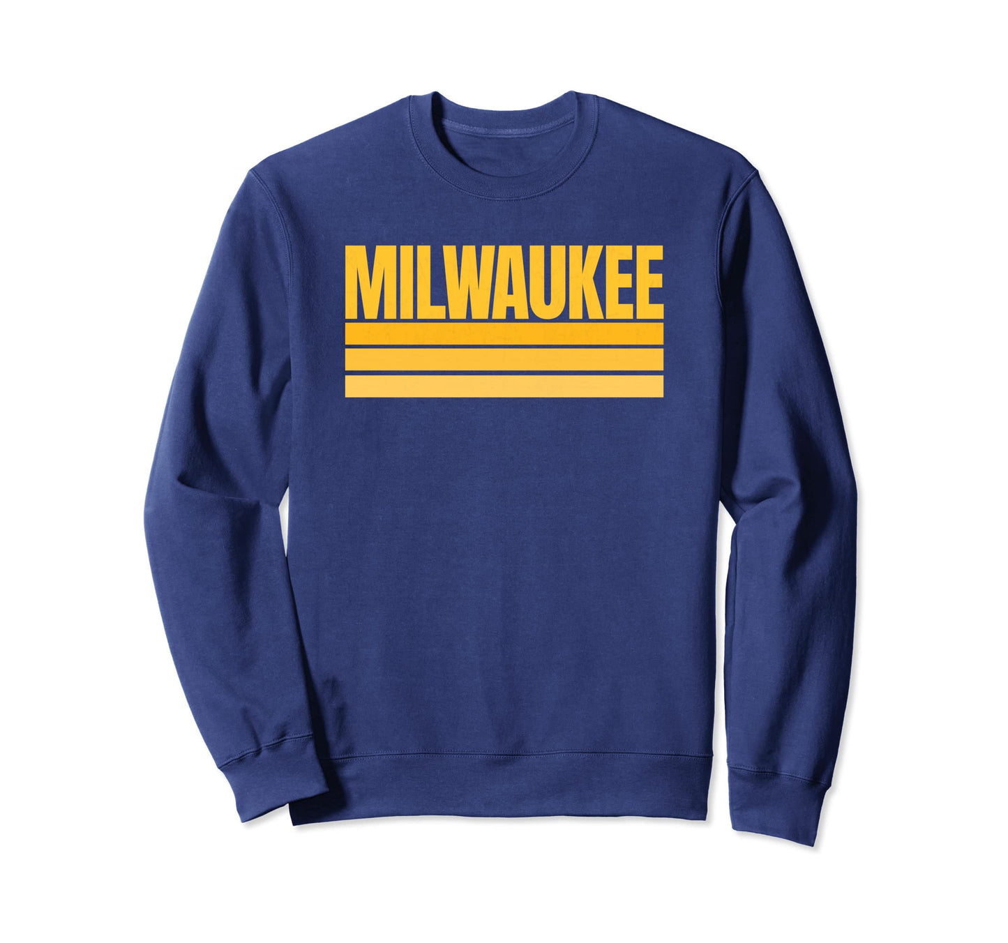 Milwaukee Yellow Stripes Hometown Sweatshirt - Streetwear Style Men Women - T-Shirt, Sweatshirt, Hoodie