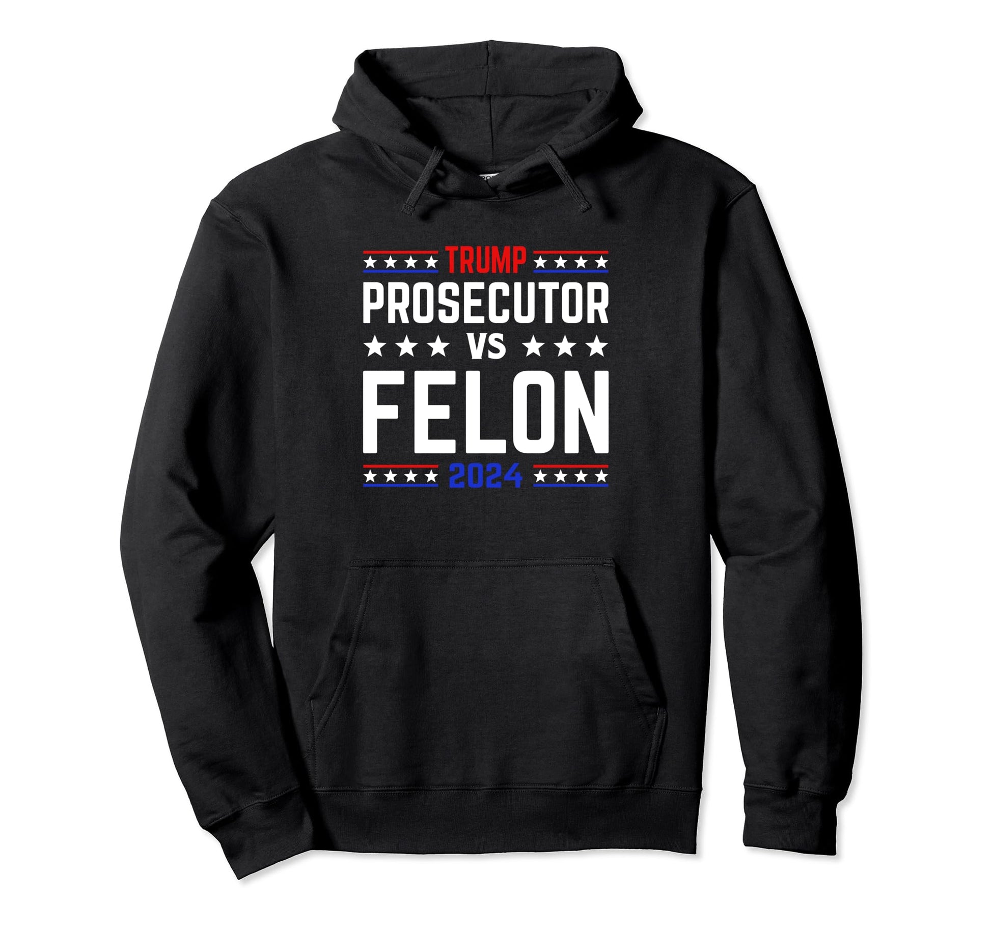 Prosecutor Vs Felon 2024 Stripe Voting Hoodie - Minimalist Print Unisex - T-Shirt, Sweatshirt, Hoodie