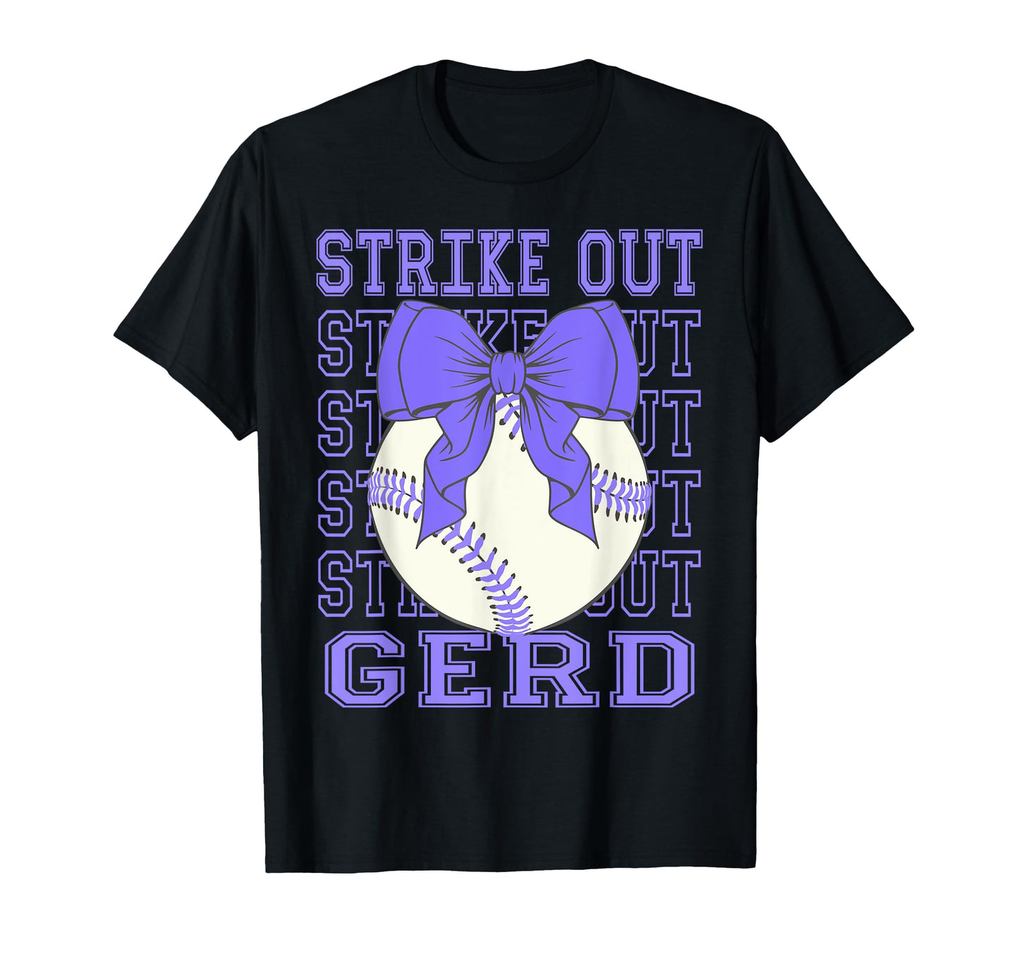 Gerd Awareness Periwinkle Coquette T-Shirt - Graphic Print Men Women - T-Shirt, Sweatshirt, Hoodie