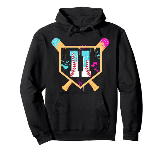 Baseball 11 Year Old Ice Cream Drip 11Th Hoodie - Unique Graphic Men Women - T-Shirt, Sweatshirt, Hoodie