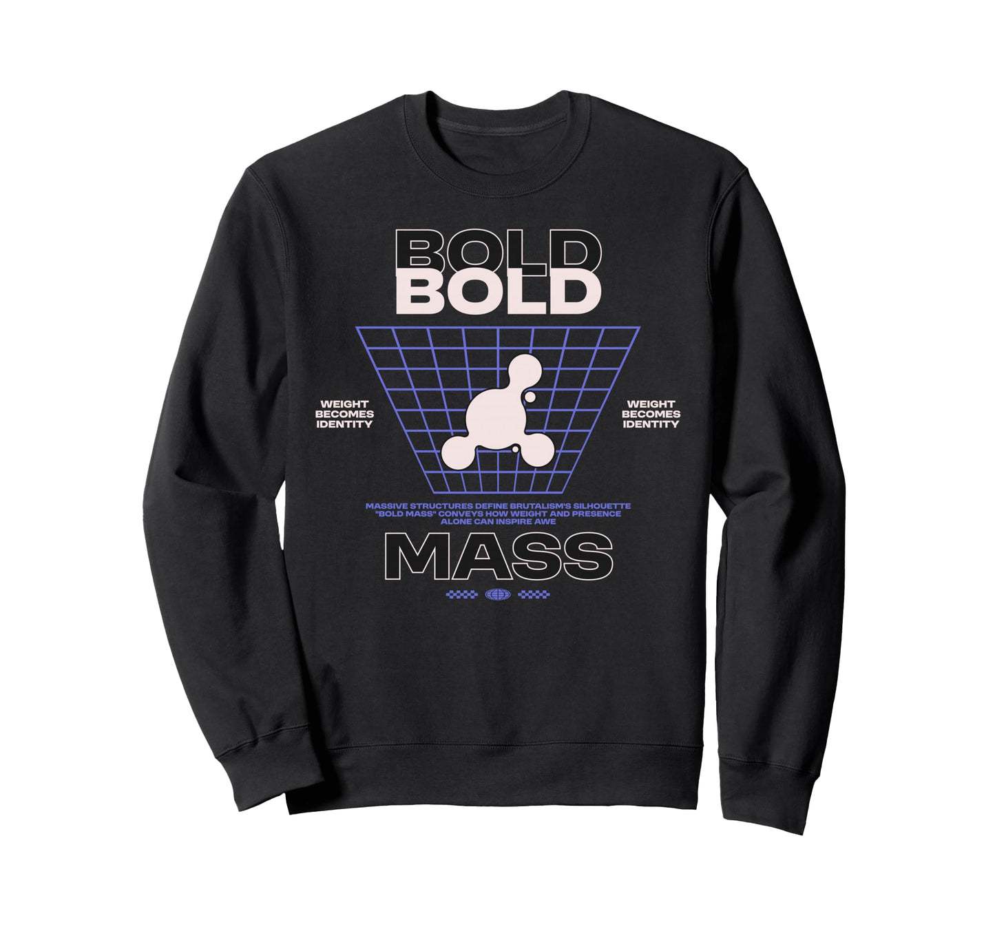 Bold Mass Y2K Streetwear Sweatshirt - Minimalist Print Unisex - T-Shirt, Sweatshirt, Hoodie