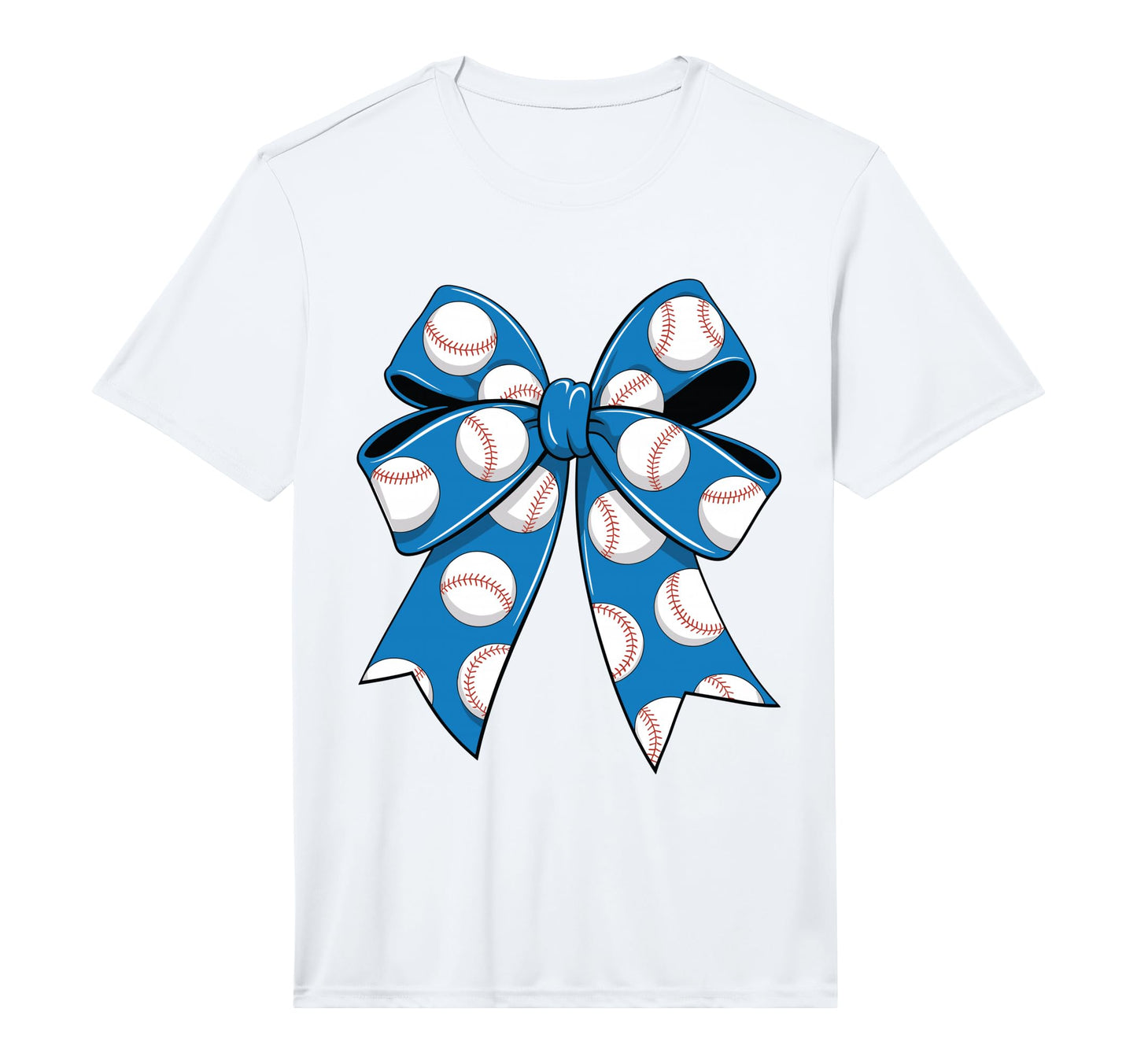 Baseball Coquette Bow Baseball Mom T-Shirt - Graphic Print Unisex - T-Shirt, Sweatshirt, Hoodie