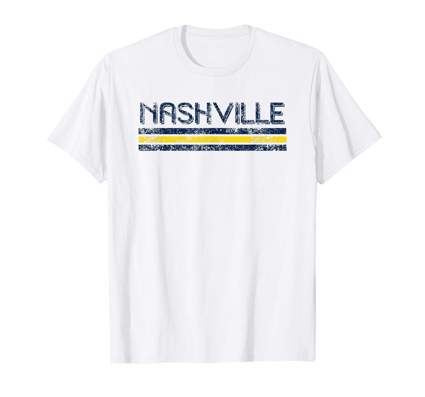 Nashville Tennessee Weathered Stripe T-Shirt - Minimalist Print Men Women - T-Shirt, Sweatshirt, Hoodie