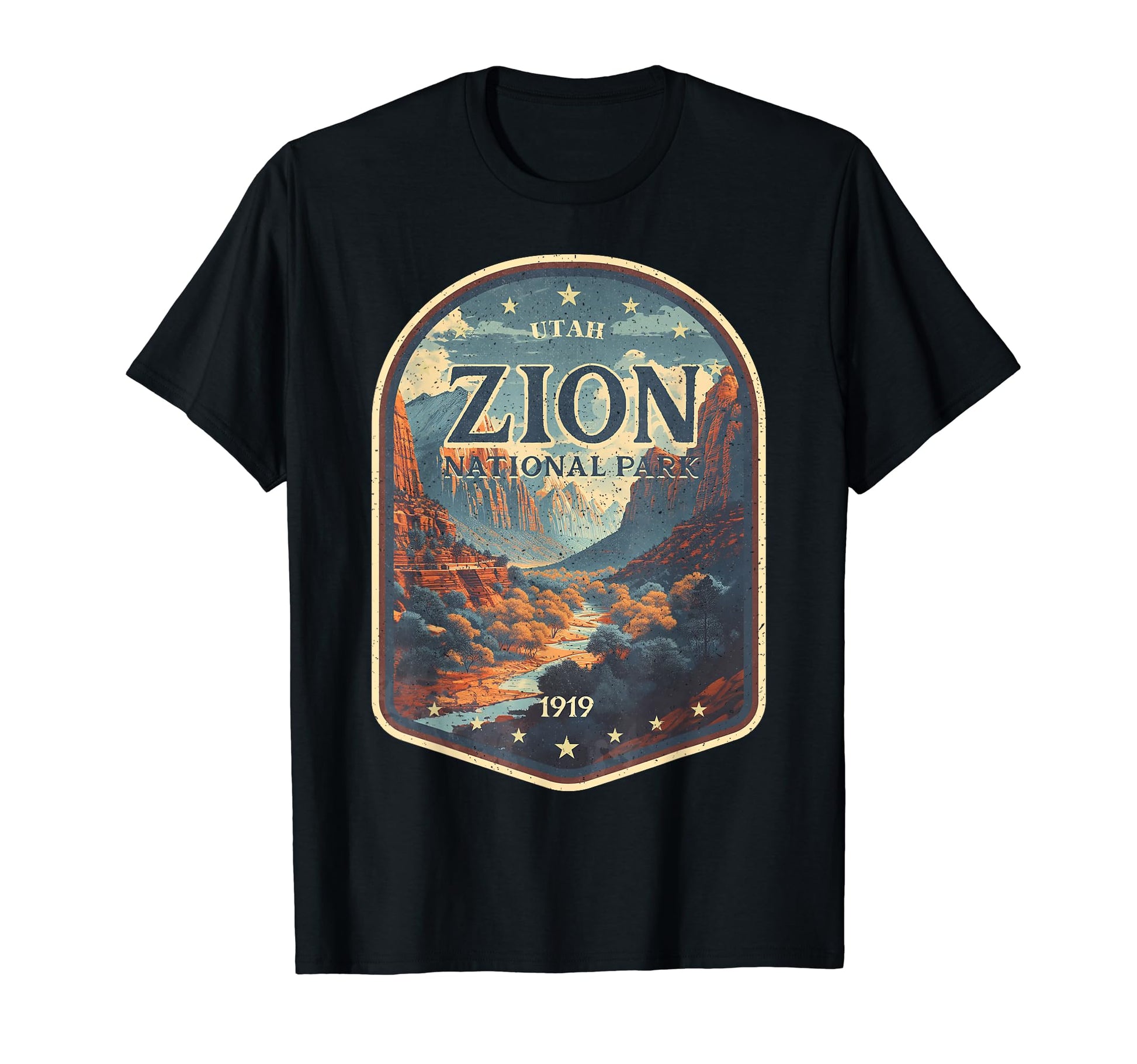 Zion National Park Badge T-Shirt - Trendy Graphic Unisex - T-Shirt, Sweatshirt, Hoodie