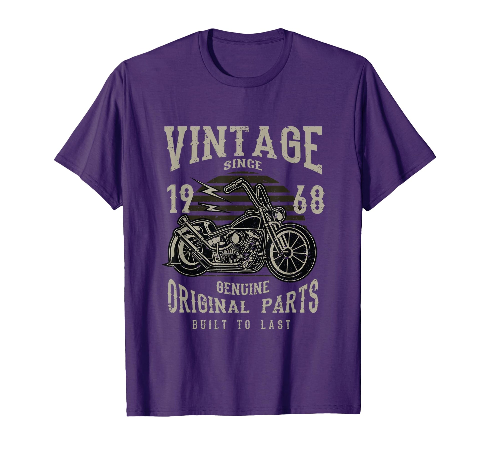 50Th Birthday 1968 Motorcycle Chopper T-Shirt - Minimalist Print for Adults - T-Shirt, Sweatshirt, Hoodie