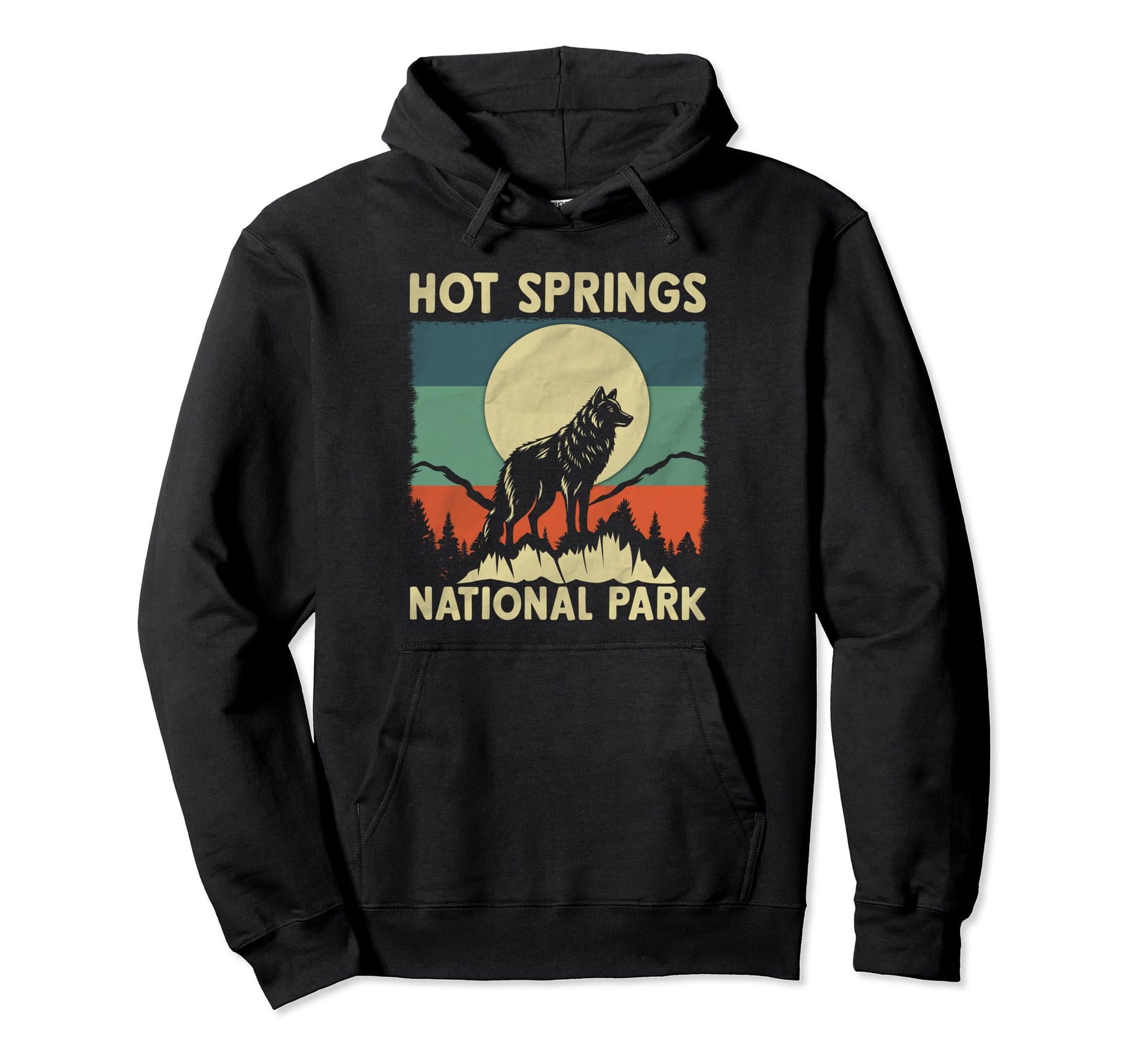 Wolf Hot Springs National Park Hoodie - Unique Graphic Men Women - T-Shirt, Sweatshirt, Hoodie