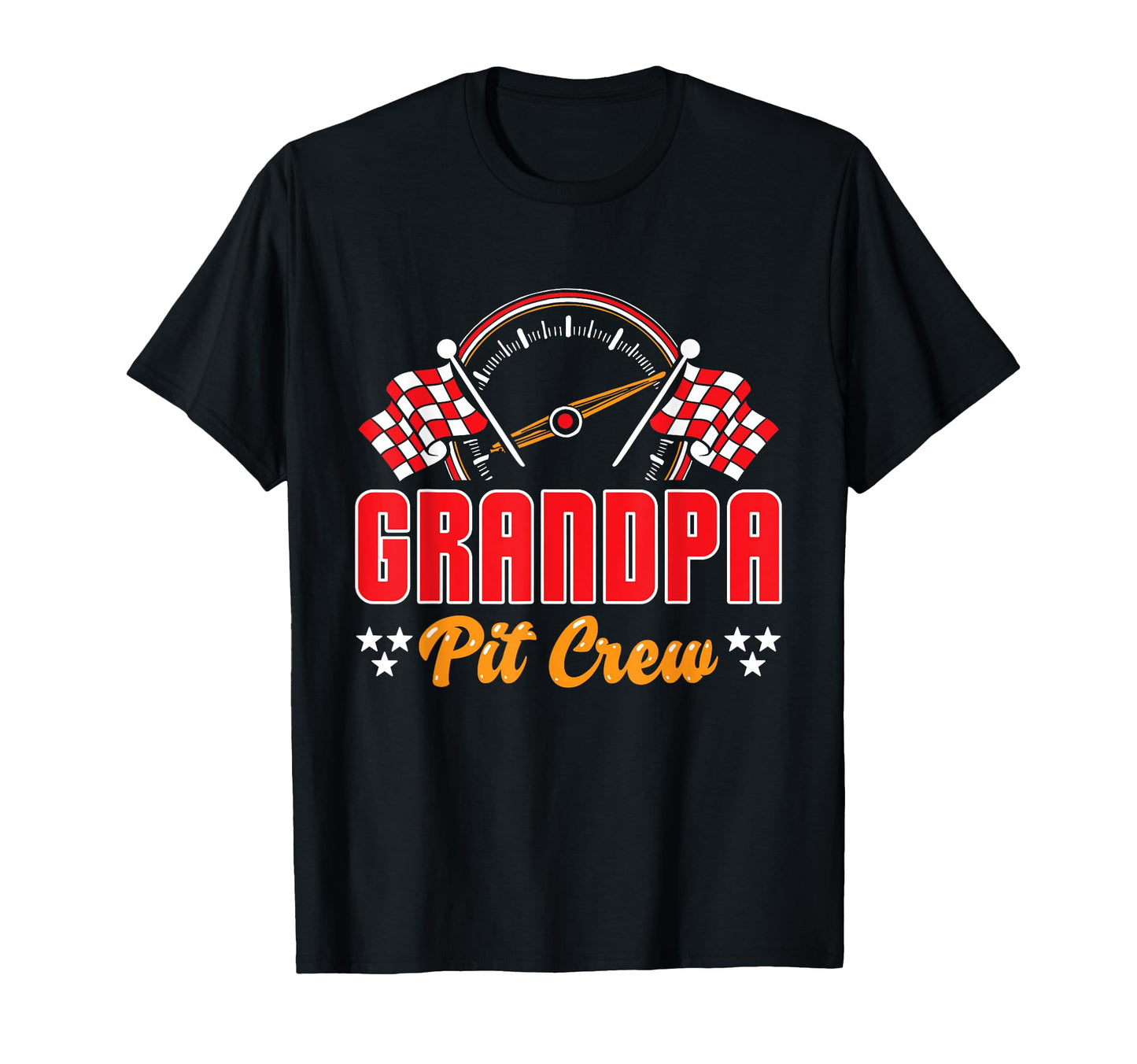 Race Car Birthday Grandpa Pit Crew T-Shirt - Minimalist Print Unisex - T-Shirt, Sweatshirt, Hoodie