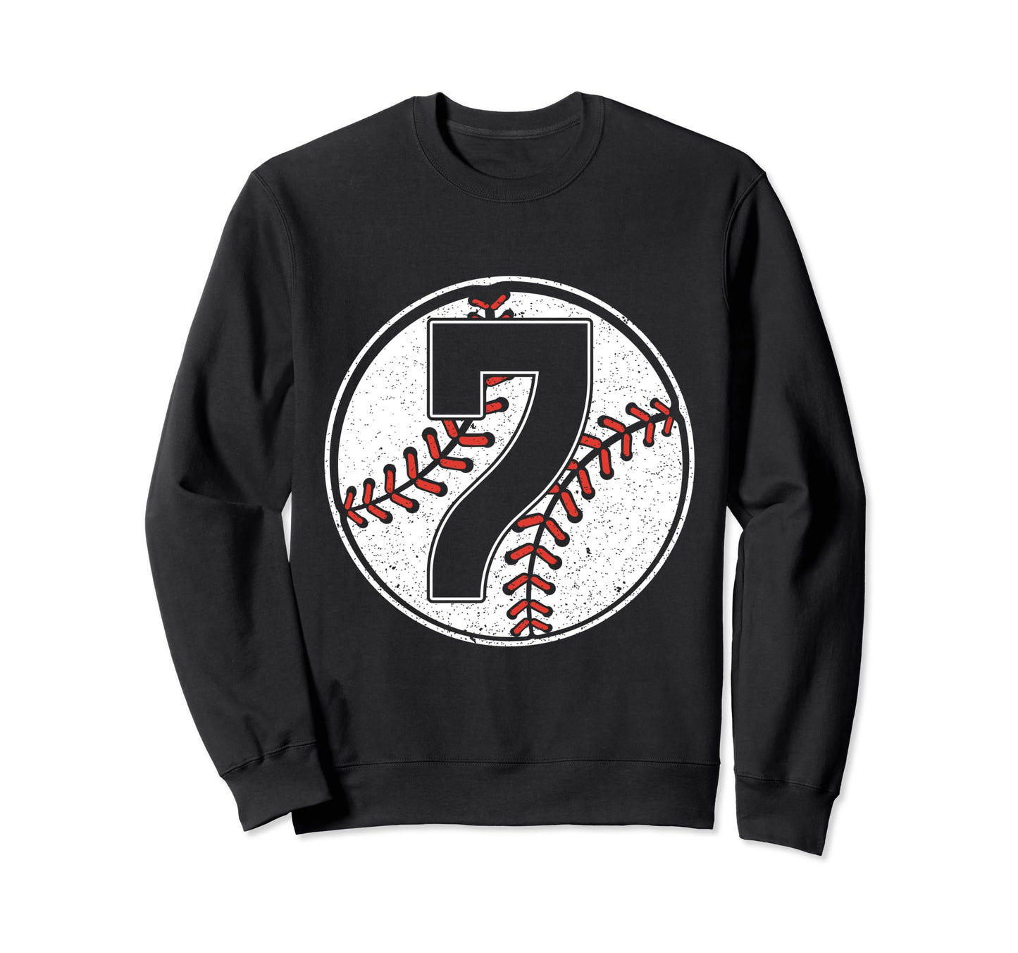 Baseball Birthday 7Th Birthday Sweatshirt - Aesthetic Graphic Men Women - T-Shirt, Sweatshirt, Hoodie